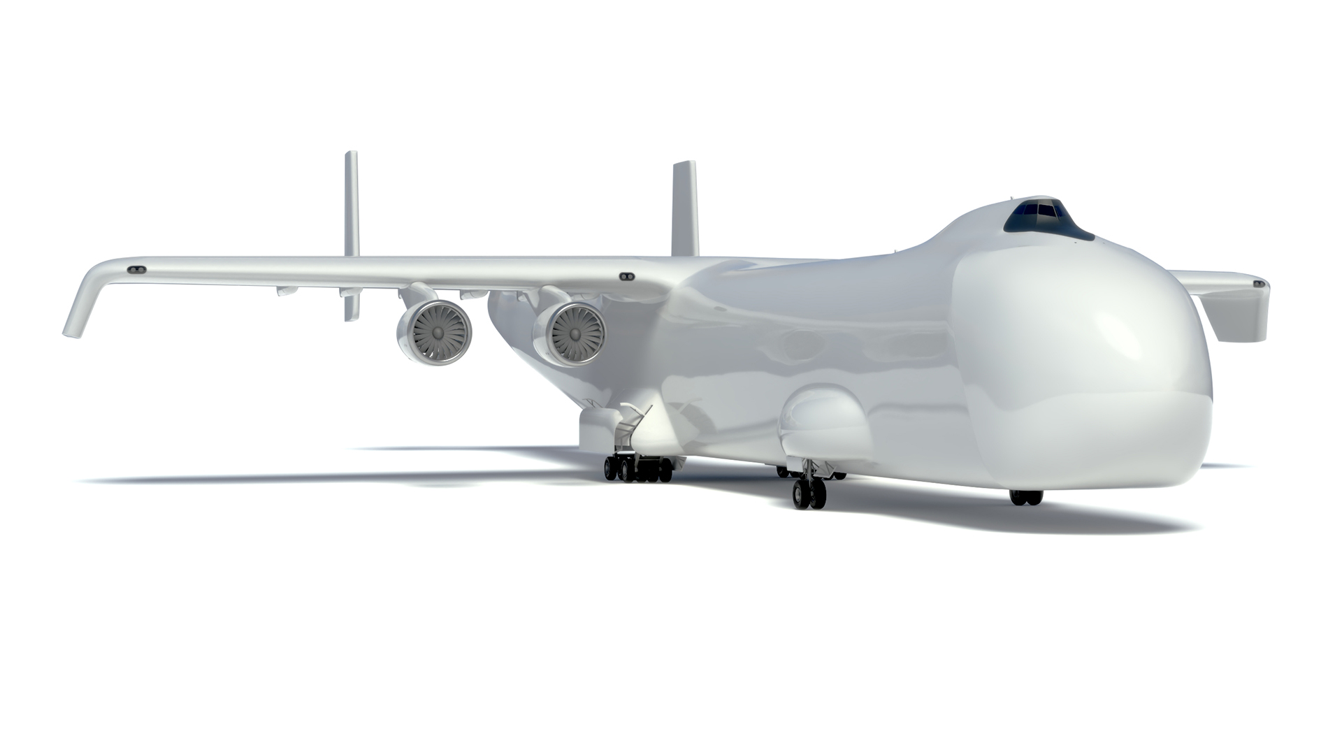 3D Giant Cargo Plane Rigged for Maya model