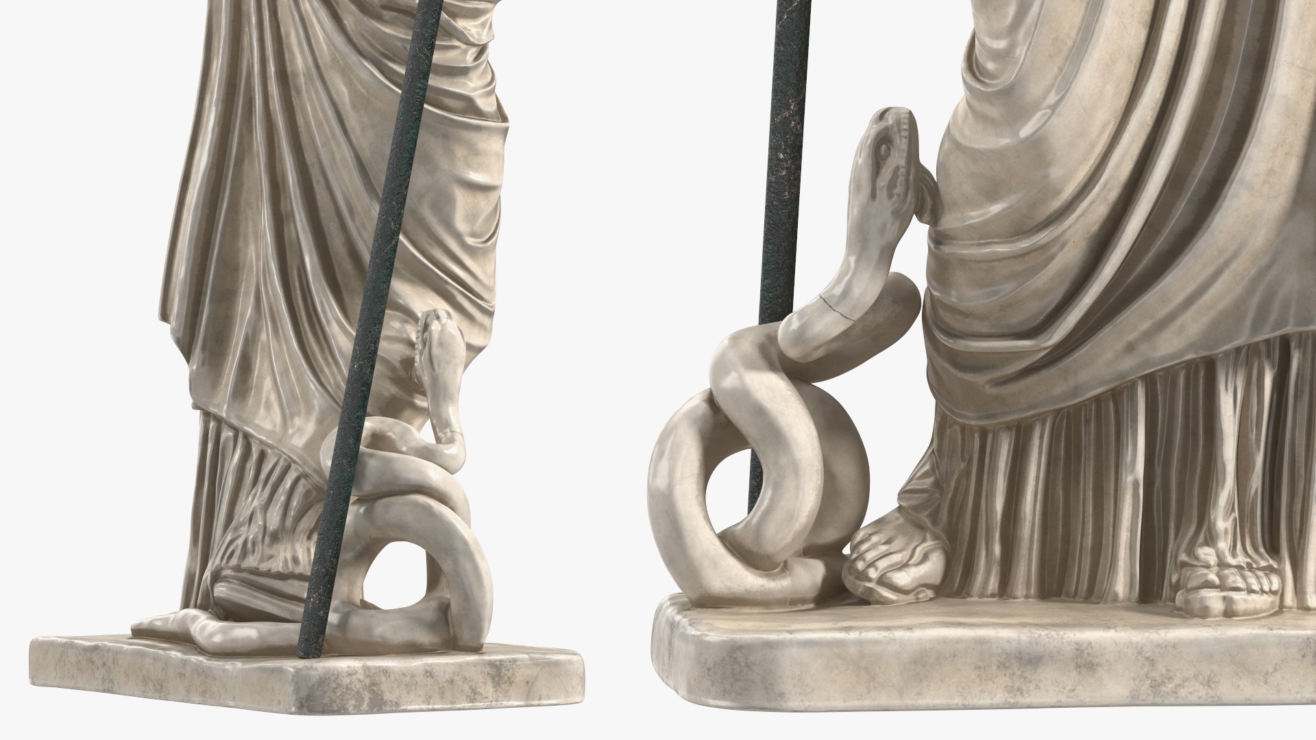 3D model Sculpture Athena Giustiniani Marble