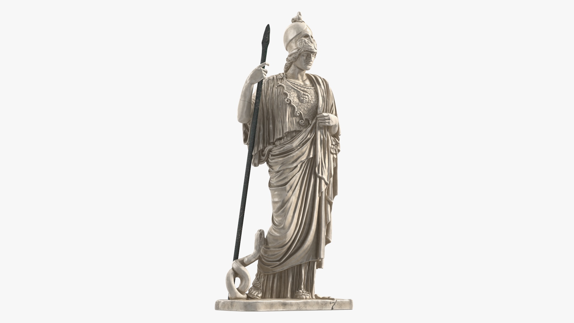 3D model Sculpture Athena Giustiniani Marble