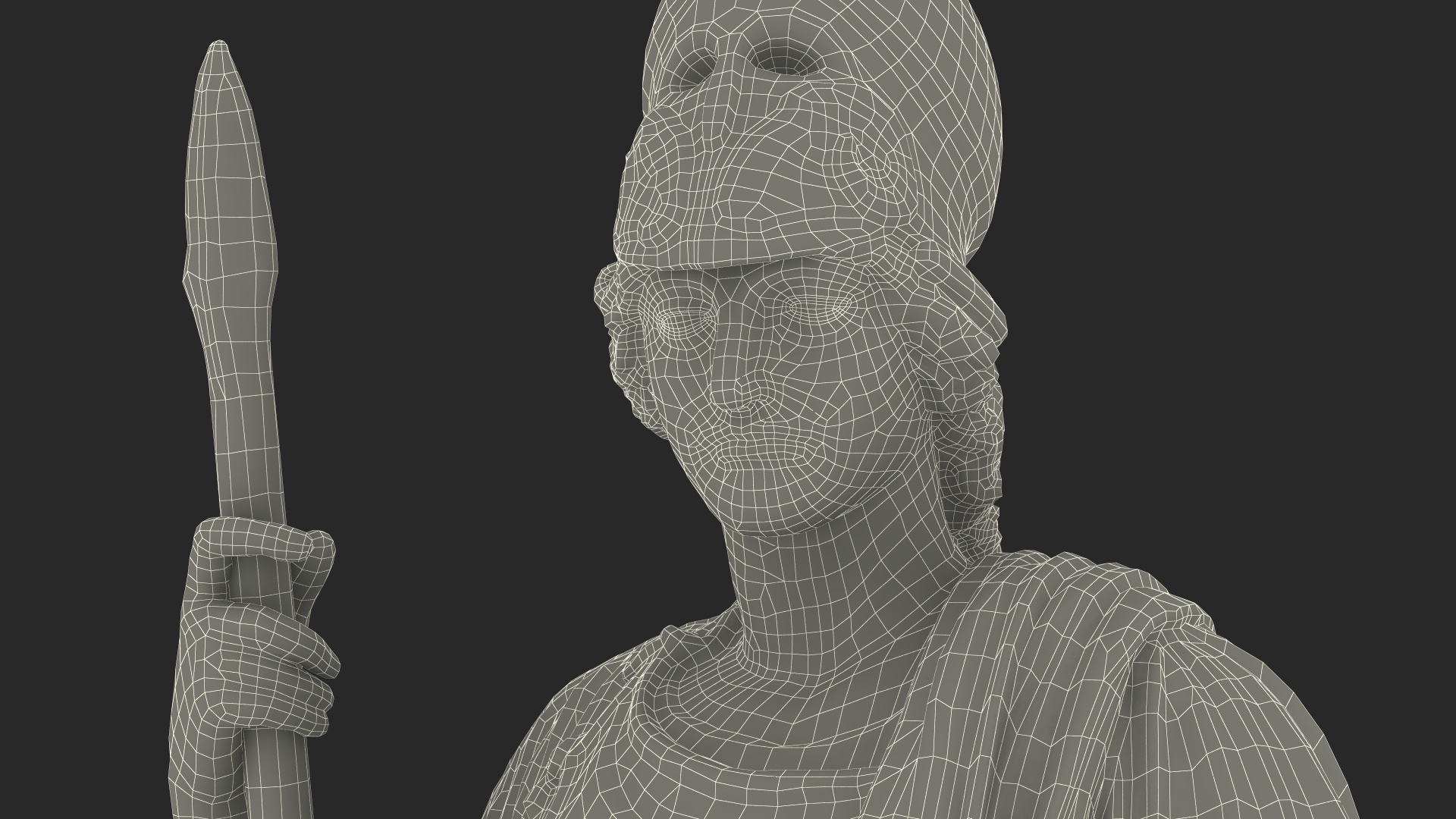 3D model Sculpture Athena Giustiniani Marble