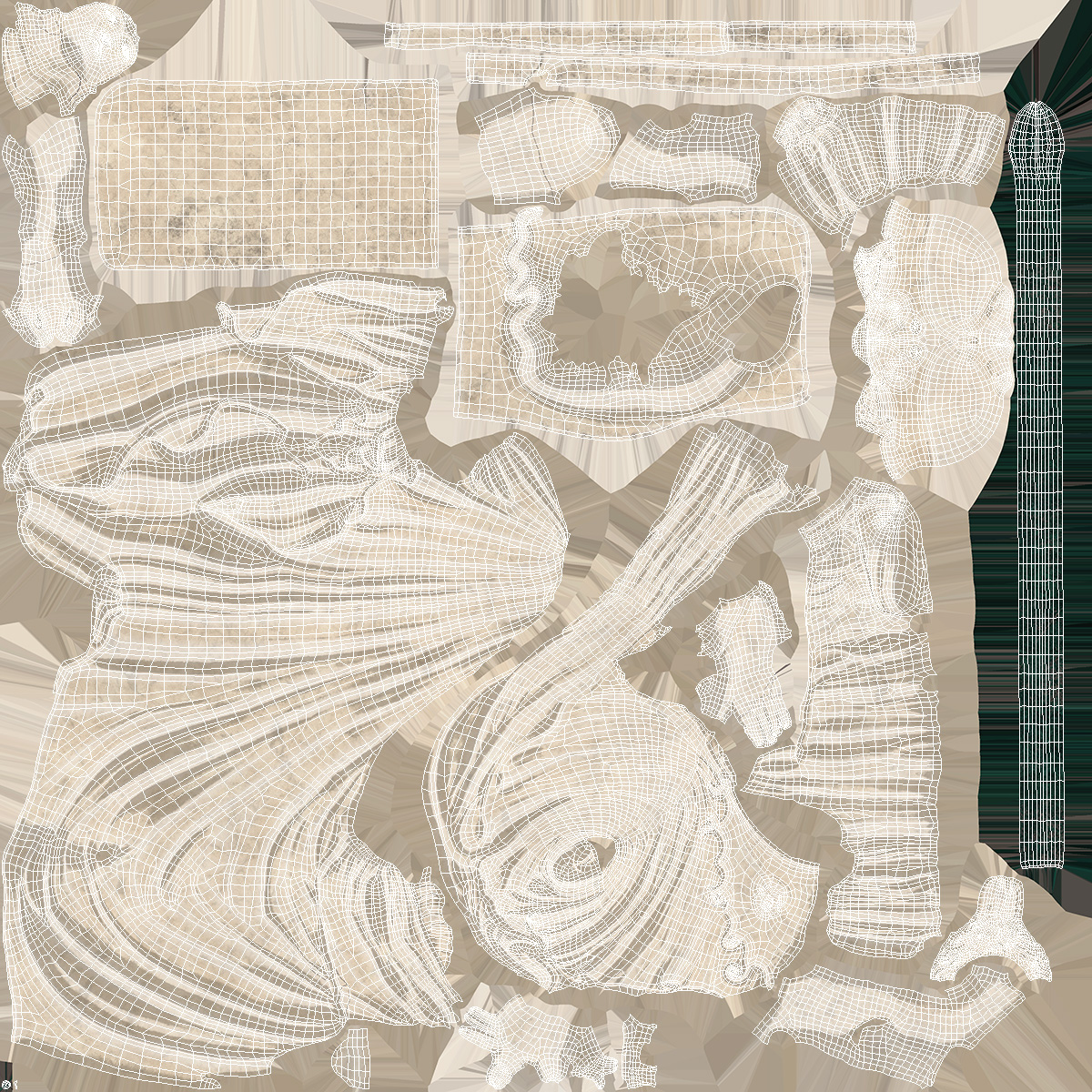 3D model Sculpture Athena Giustiniani Marble