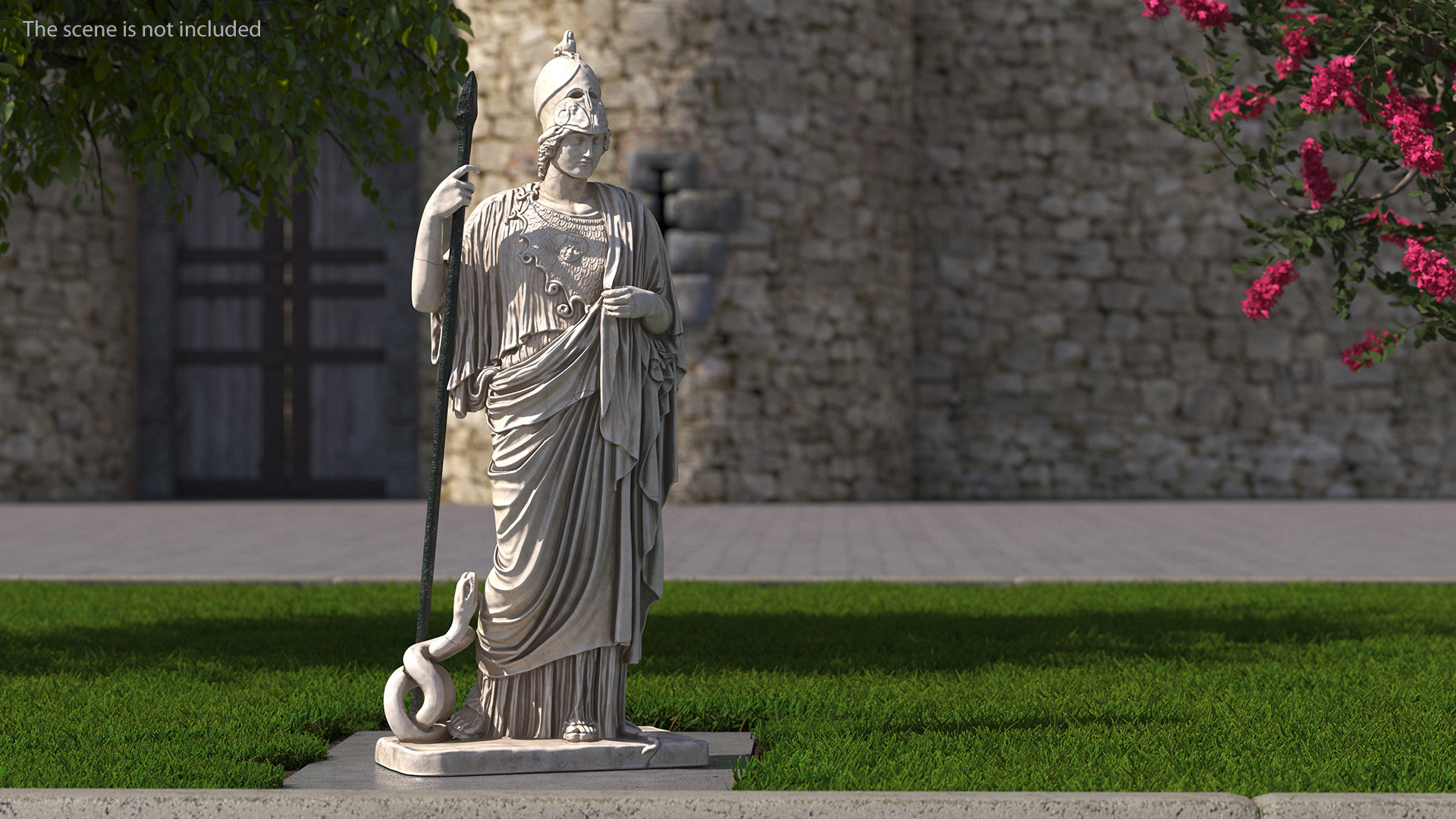 3D model Sculpture Athena Giustiniani Marble