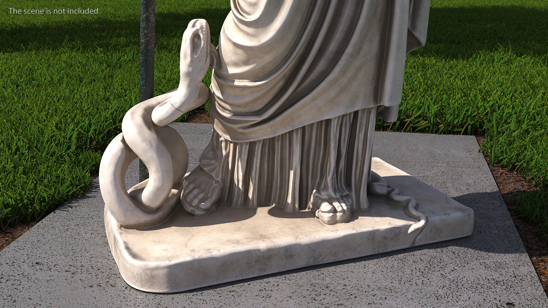3D model Sculpture Athena Giustiniani Marble