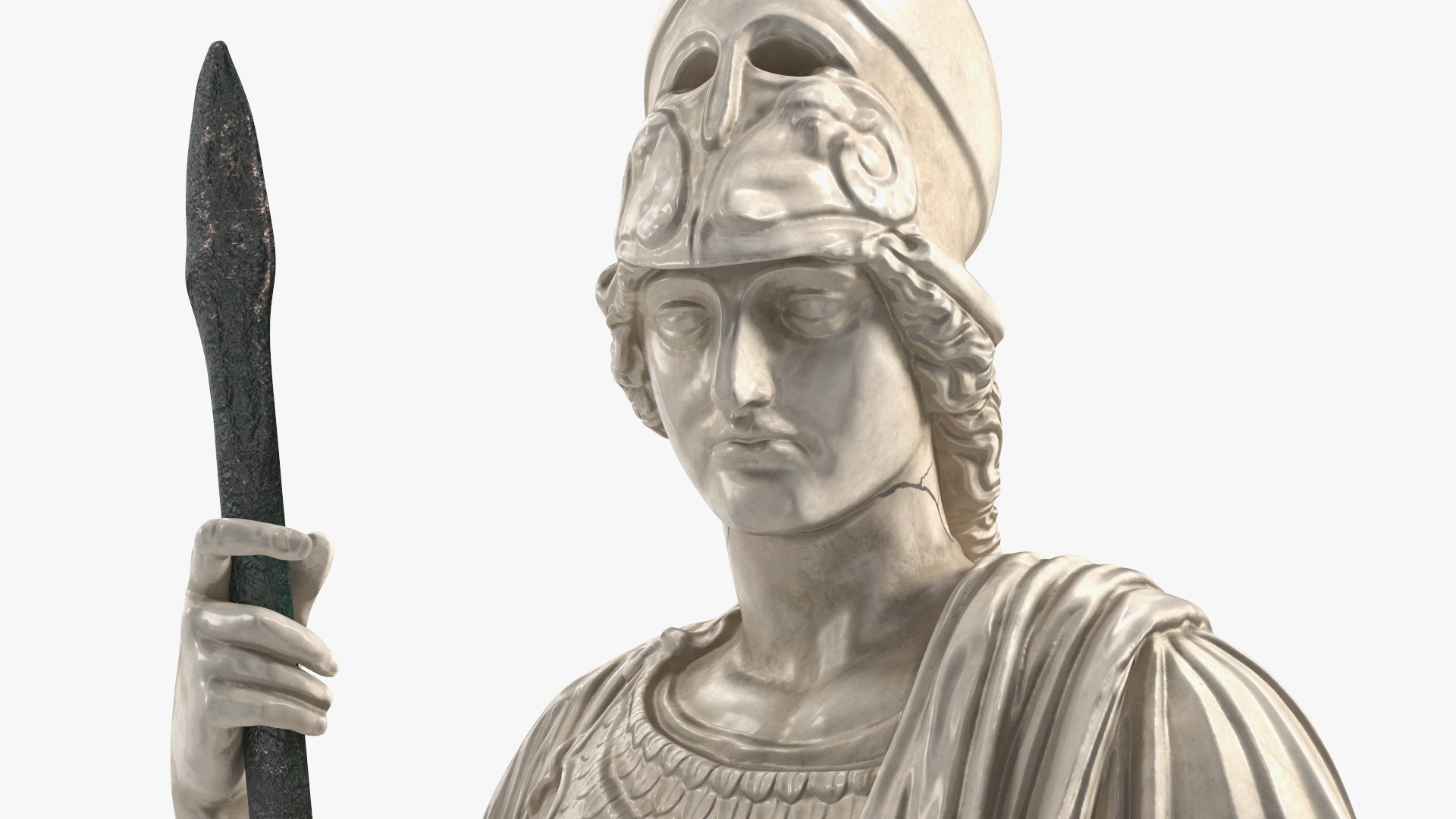 3D model Sculpture Athena Giustiniani Marble