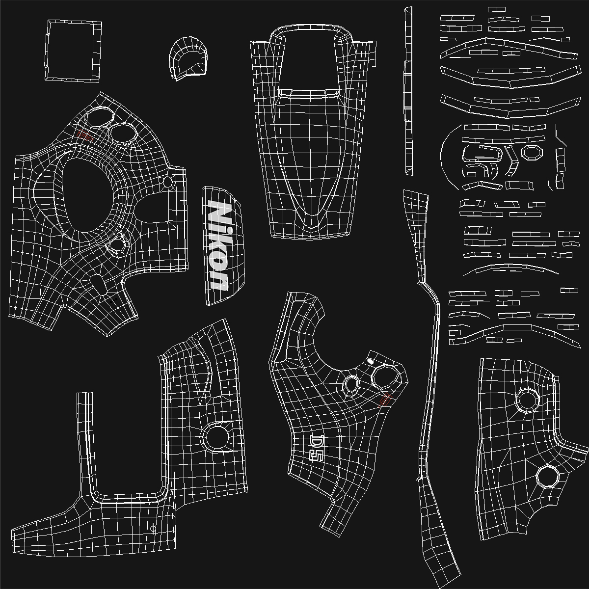 3D Nikon D5 Professional DSLR Camera model