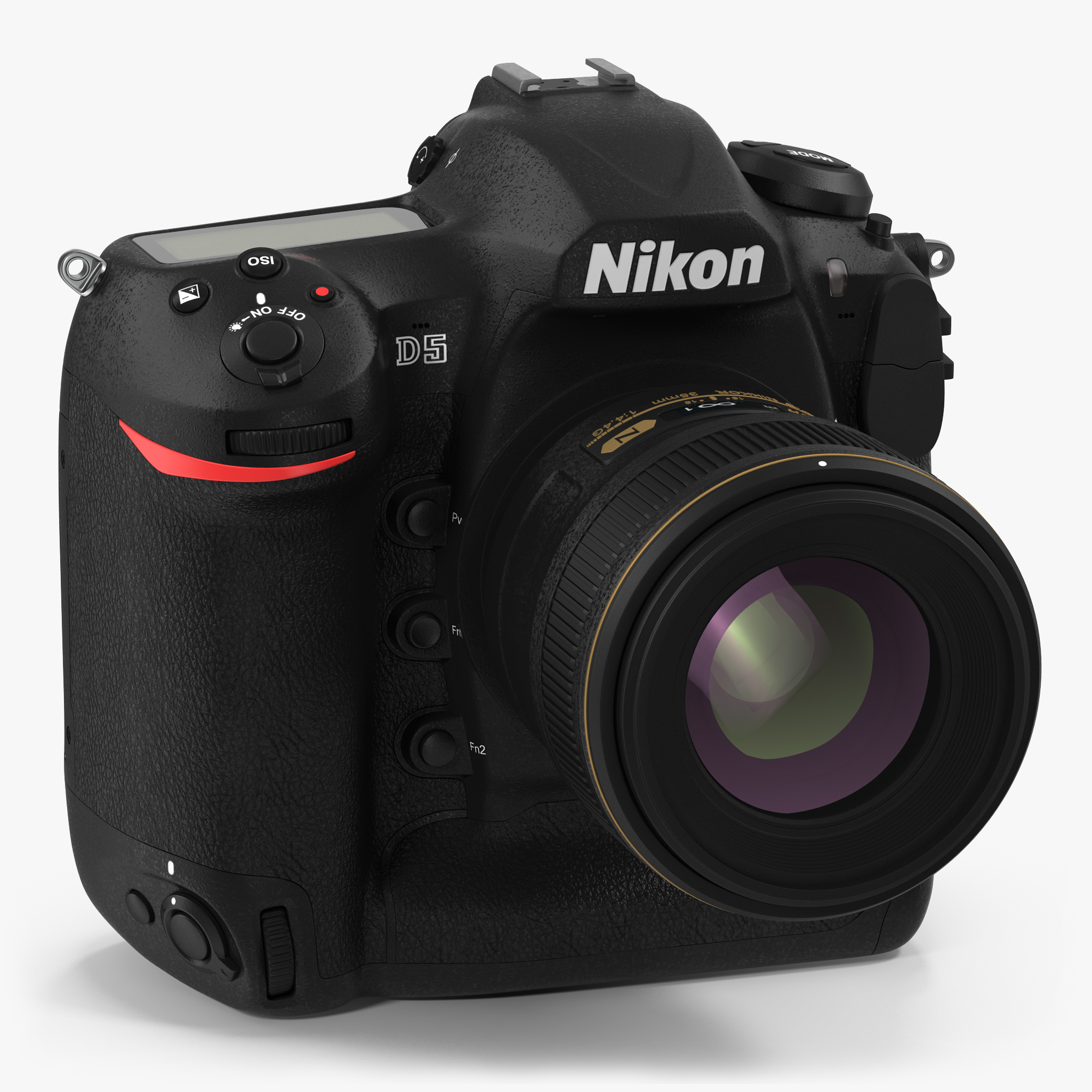 Nikon D5 Professional DSLR Camera 3D Model