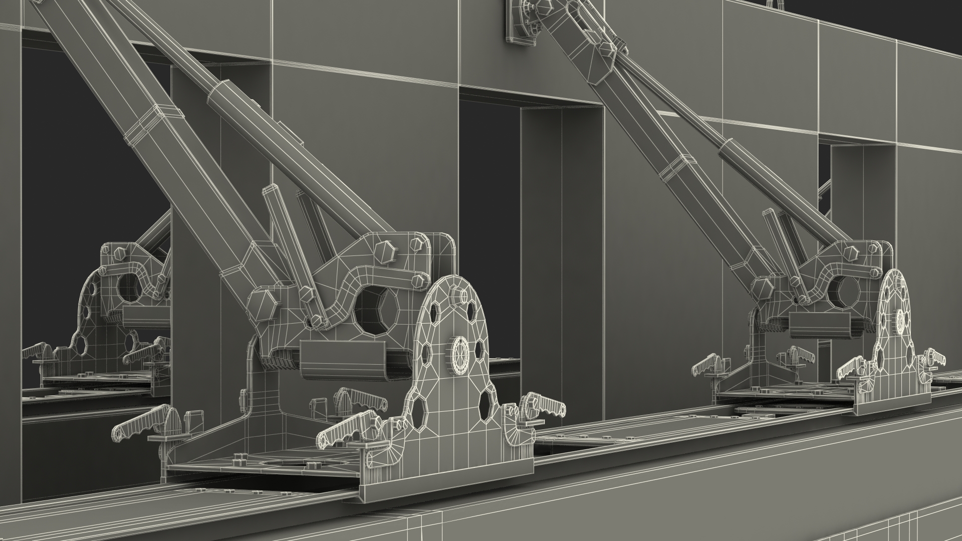 Concrete Panel Semi Trailer 3D