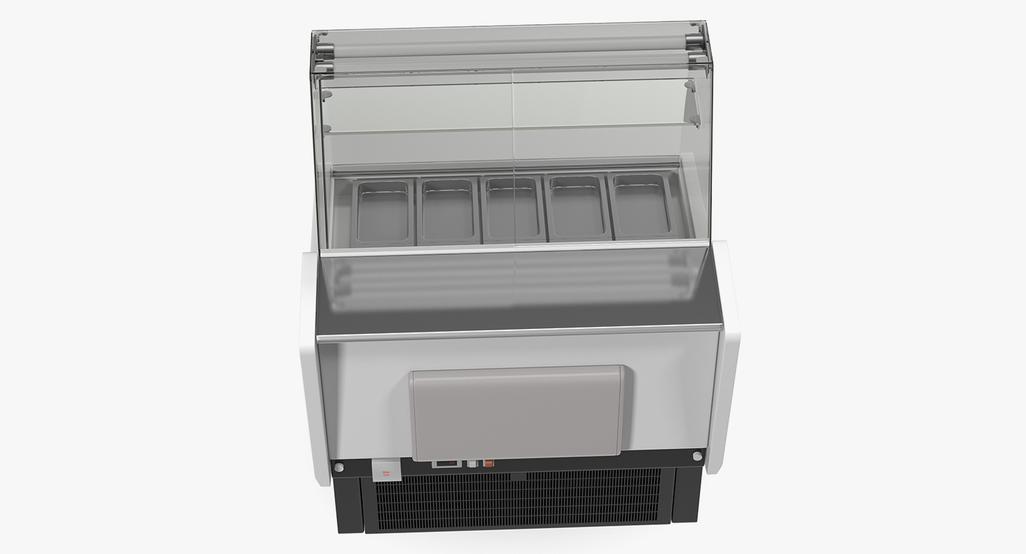 Frilixa Vista Food Display with Serveover Counter 3D model