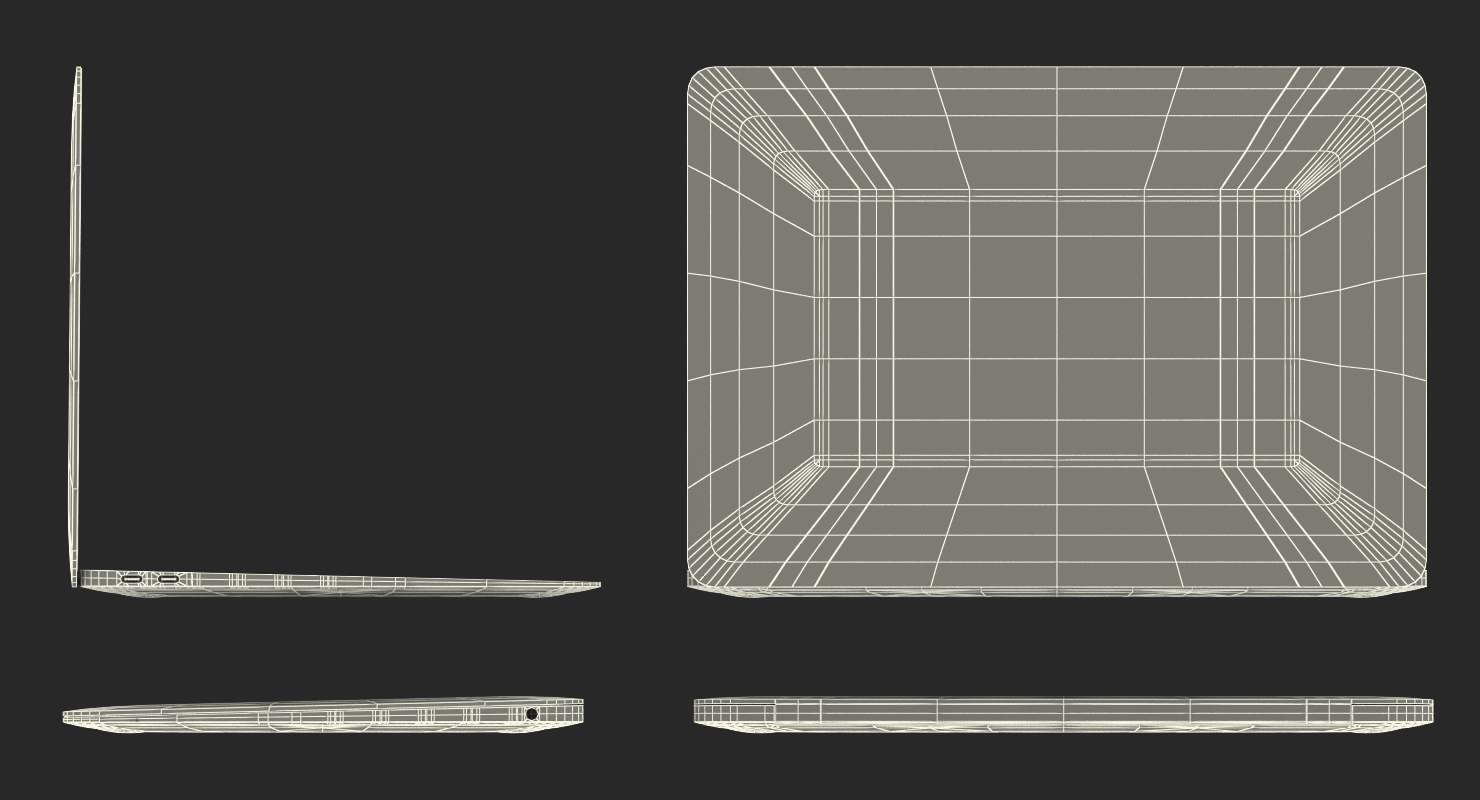 3D Subnotebook Silver model