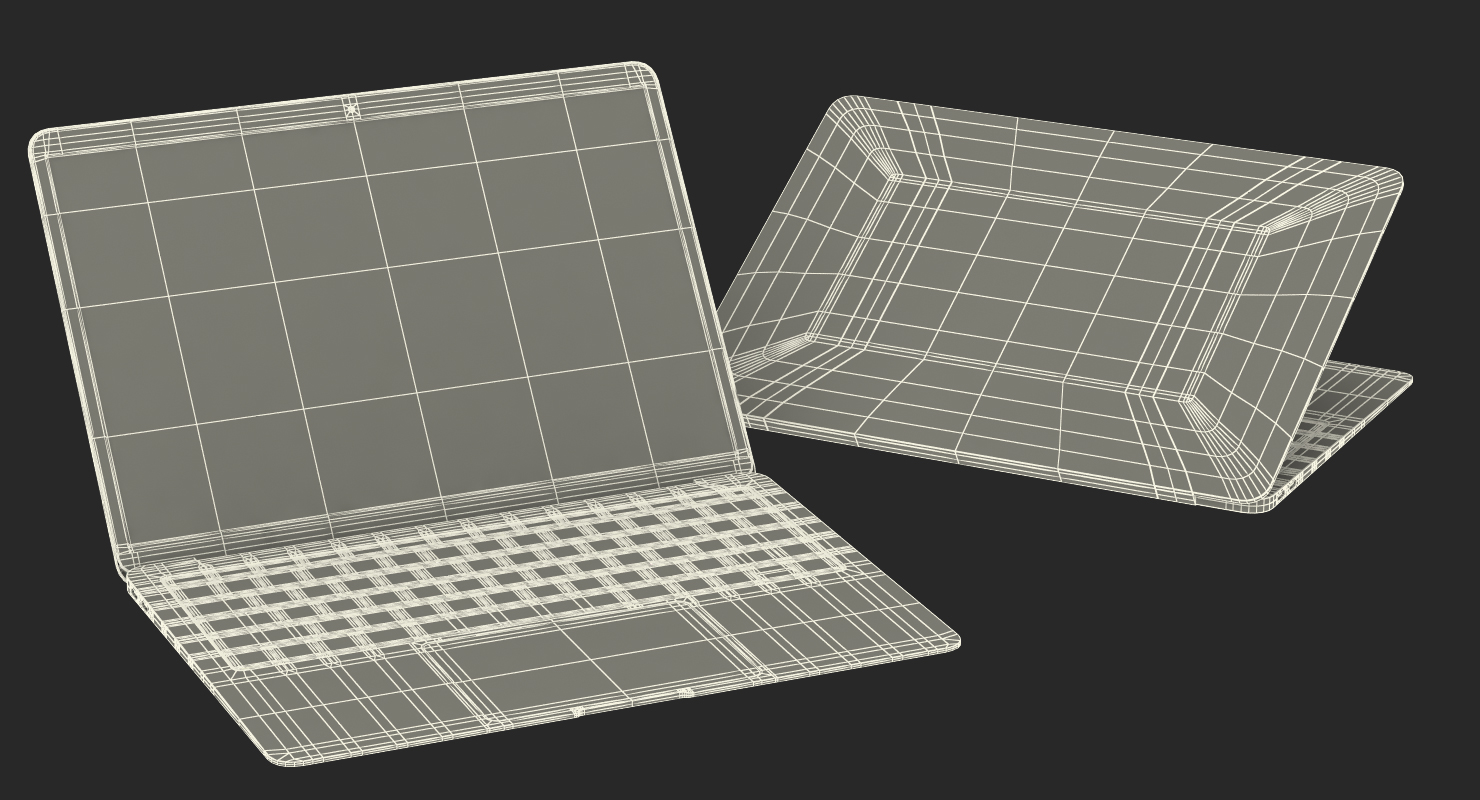 3D Subnotebook Silver model