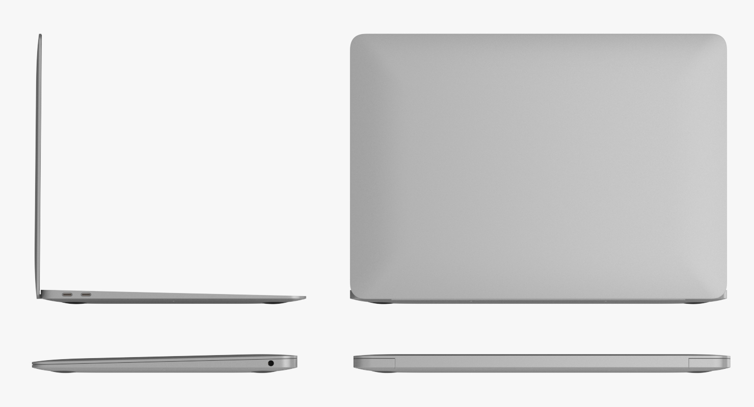 3D Subnotebook Silver model