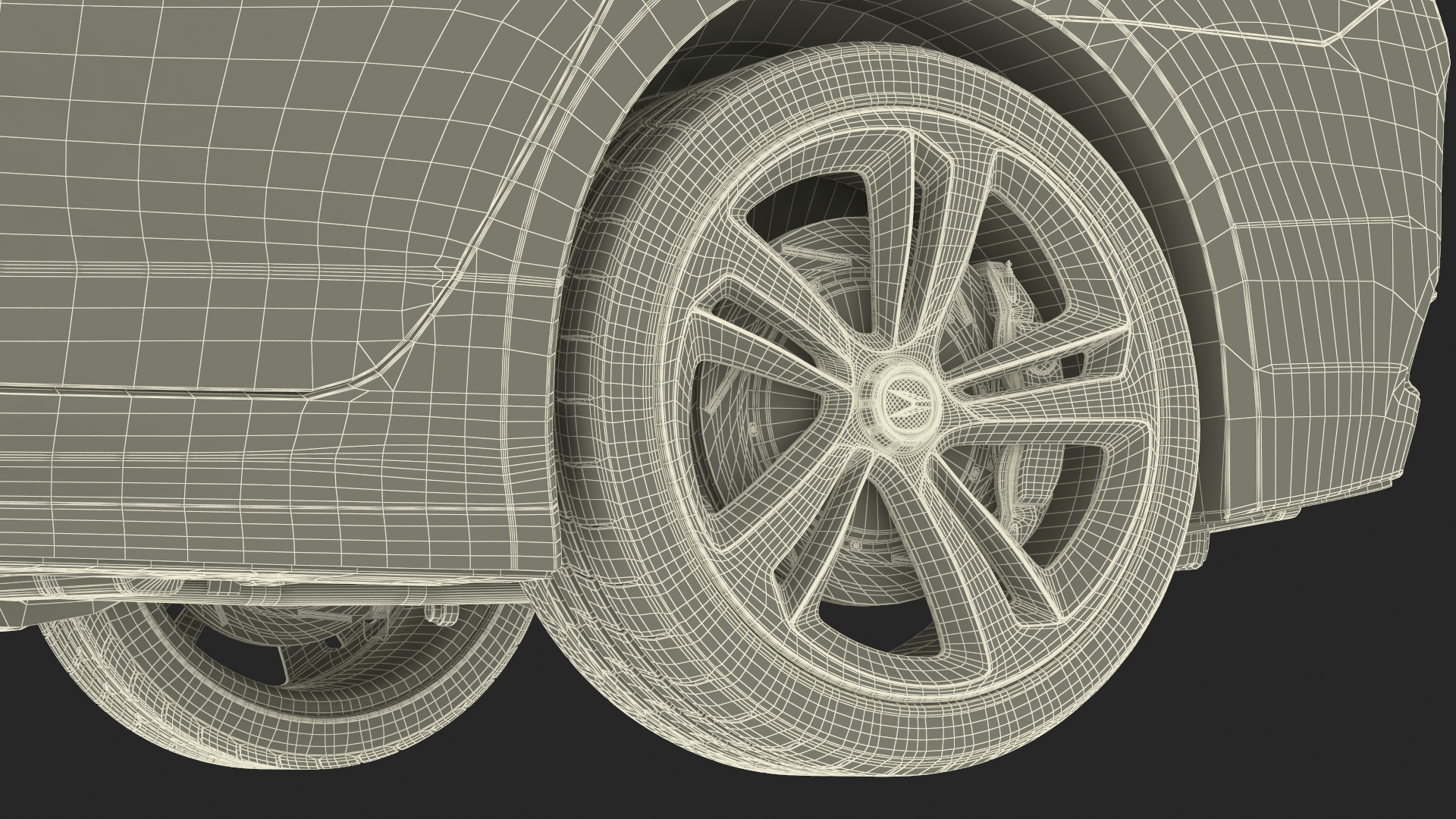 Acura TLX Luxury Sedan Rigged 3D model