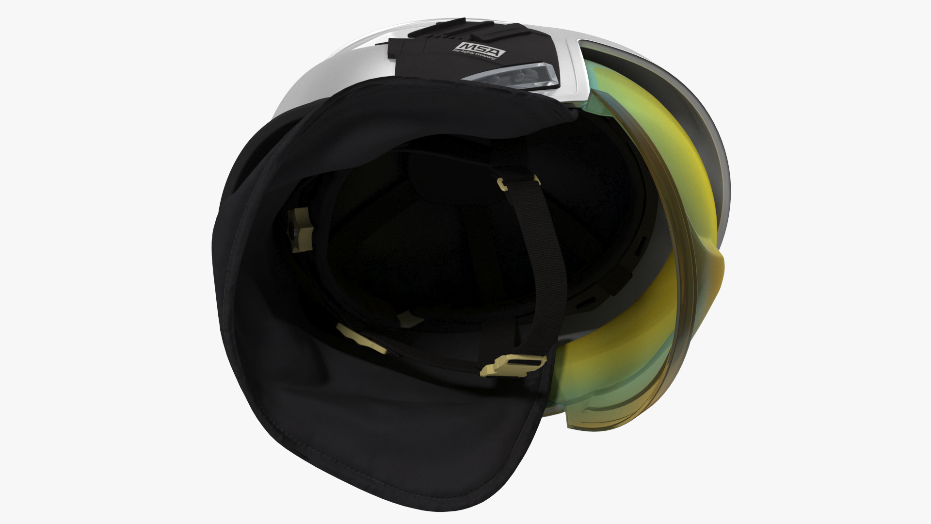 Cairns XF1 Fire Helmet Silver 3D model