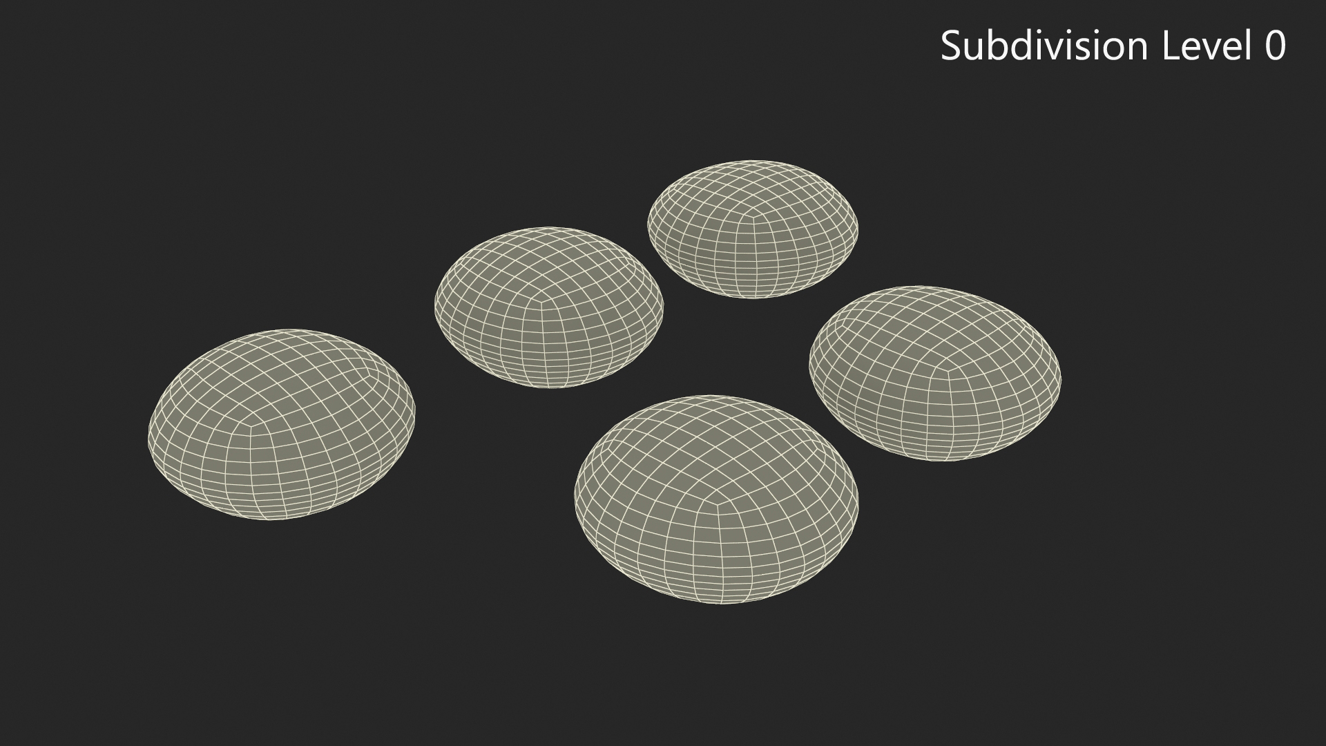 Multicolored Skittles Candies 3D model