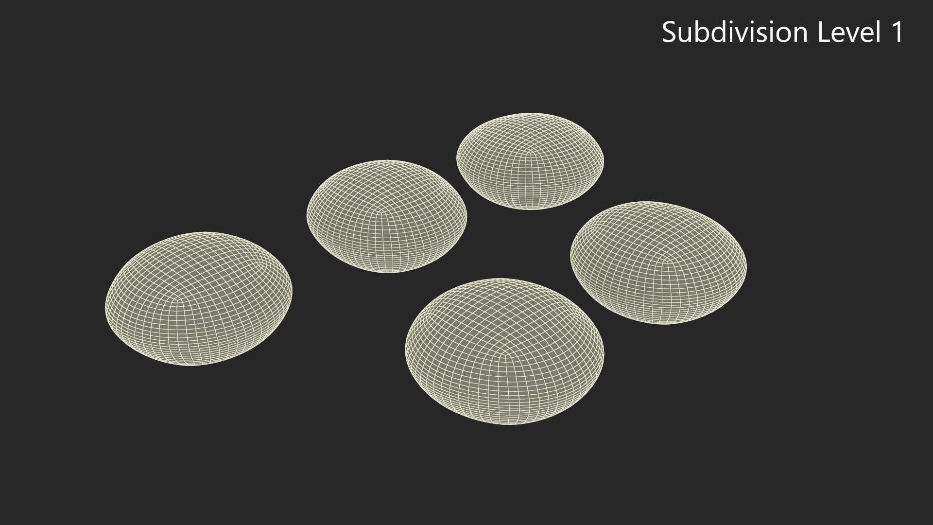 Multicolored Skittles Candies 3D model