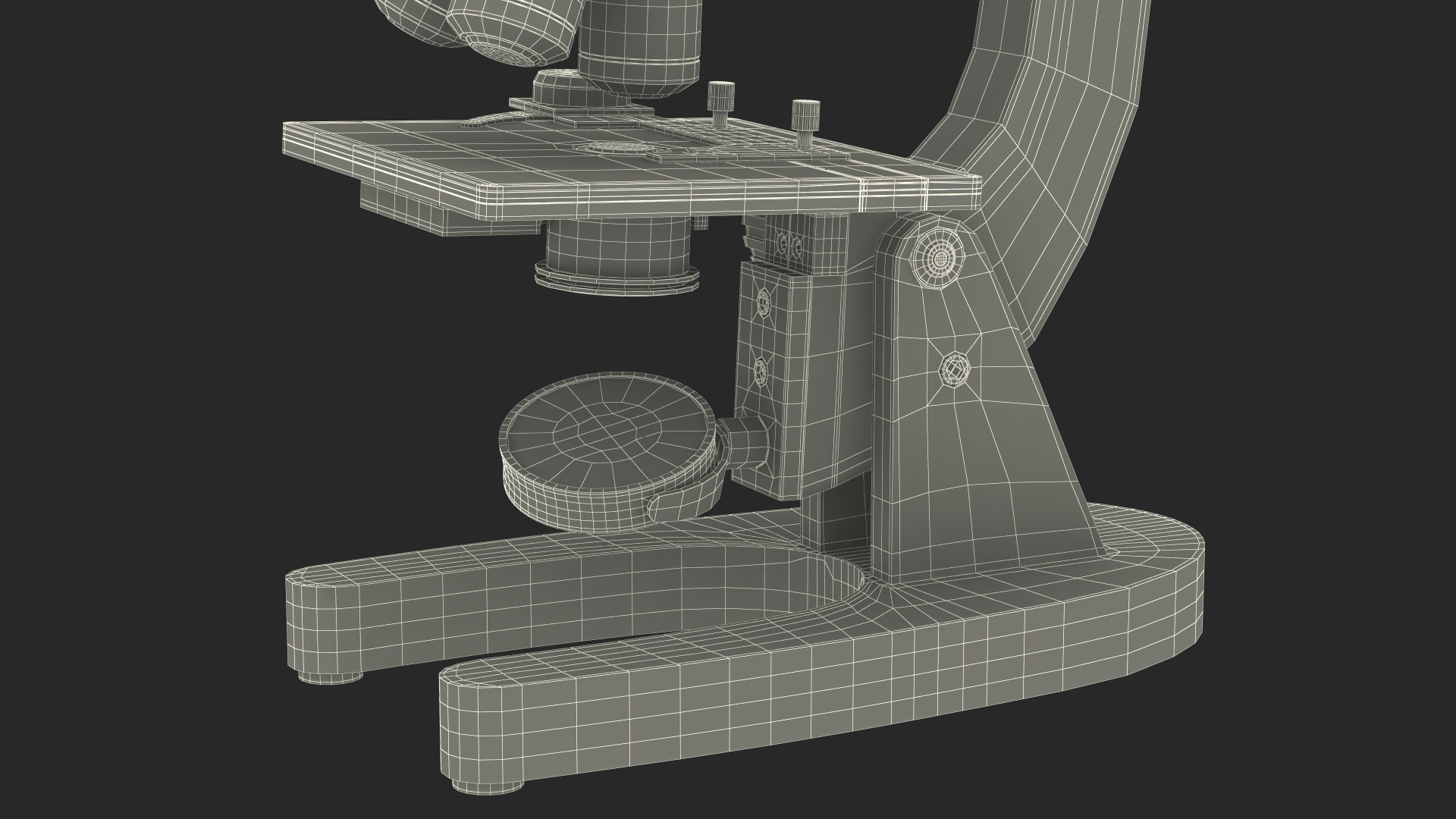 3D Laboratory Medical Teaching Microscope model