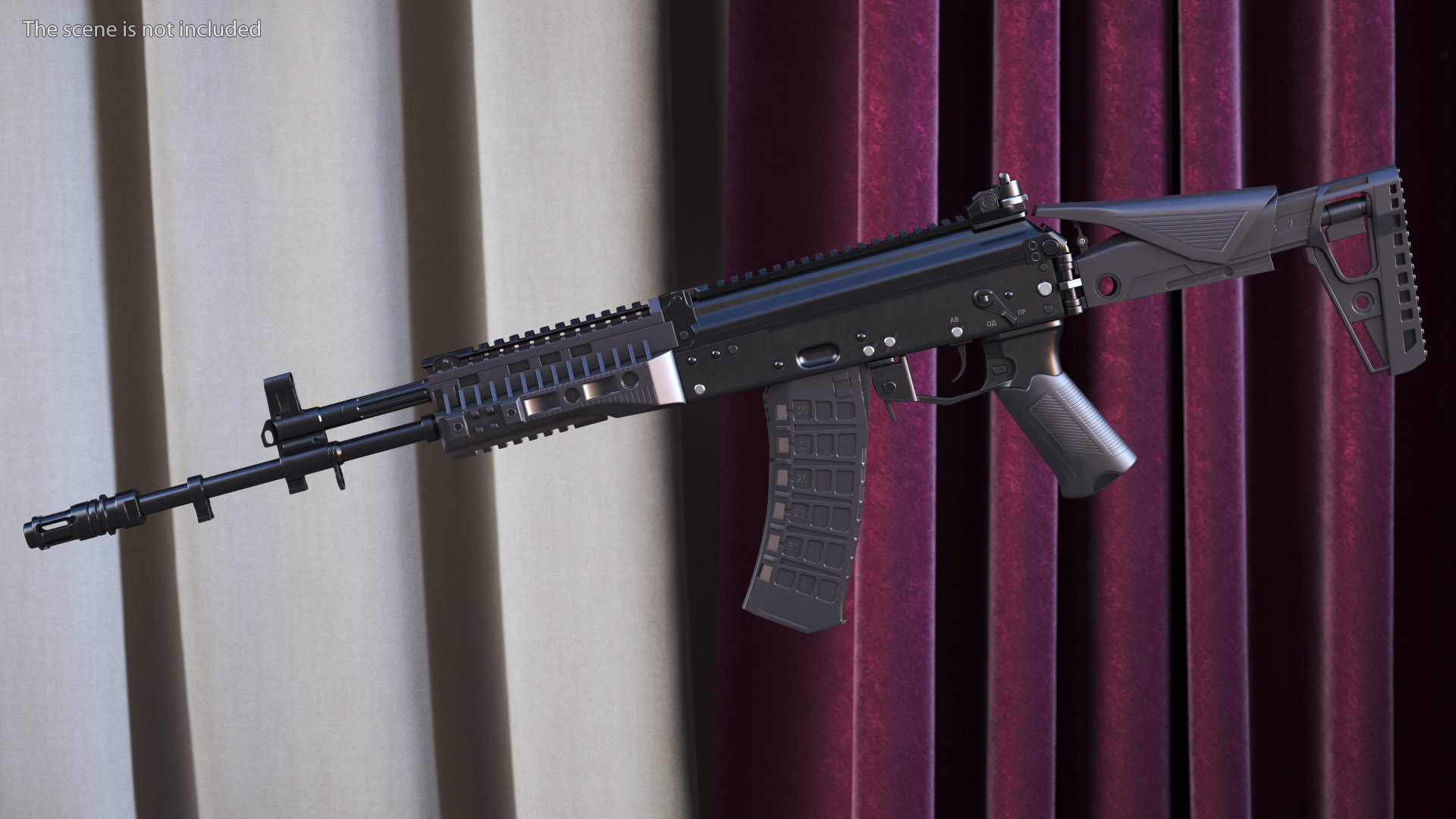 3D Kalashnikov Assault Rifle AK-12
