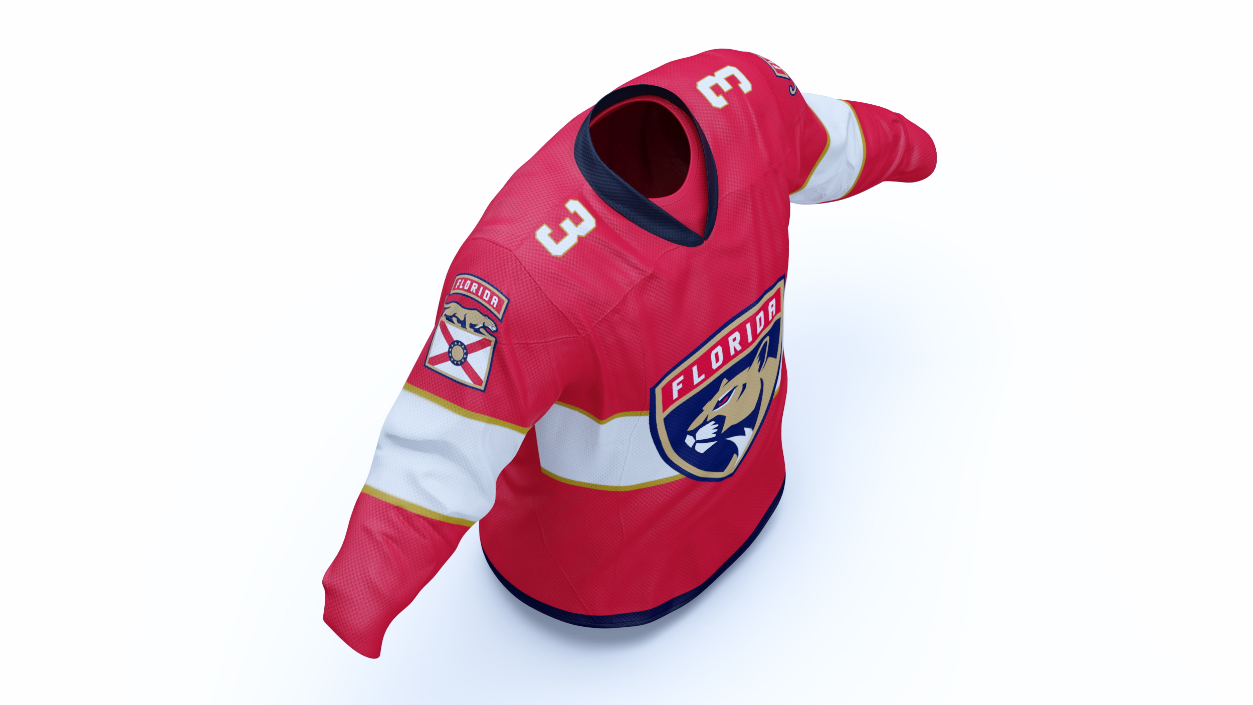 3D model Hockey Jersey Florida Panthers