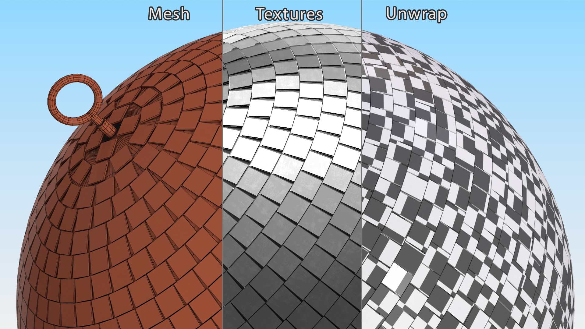 Mirror Disco Ball 3D