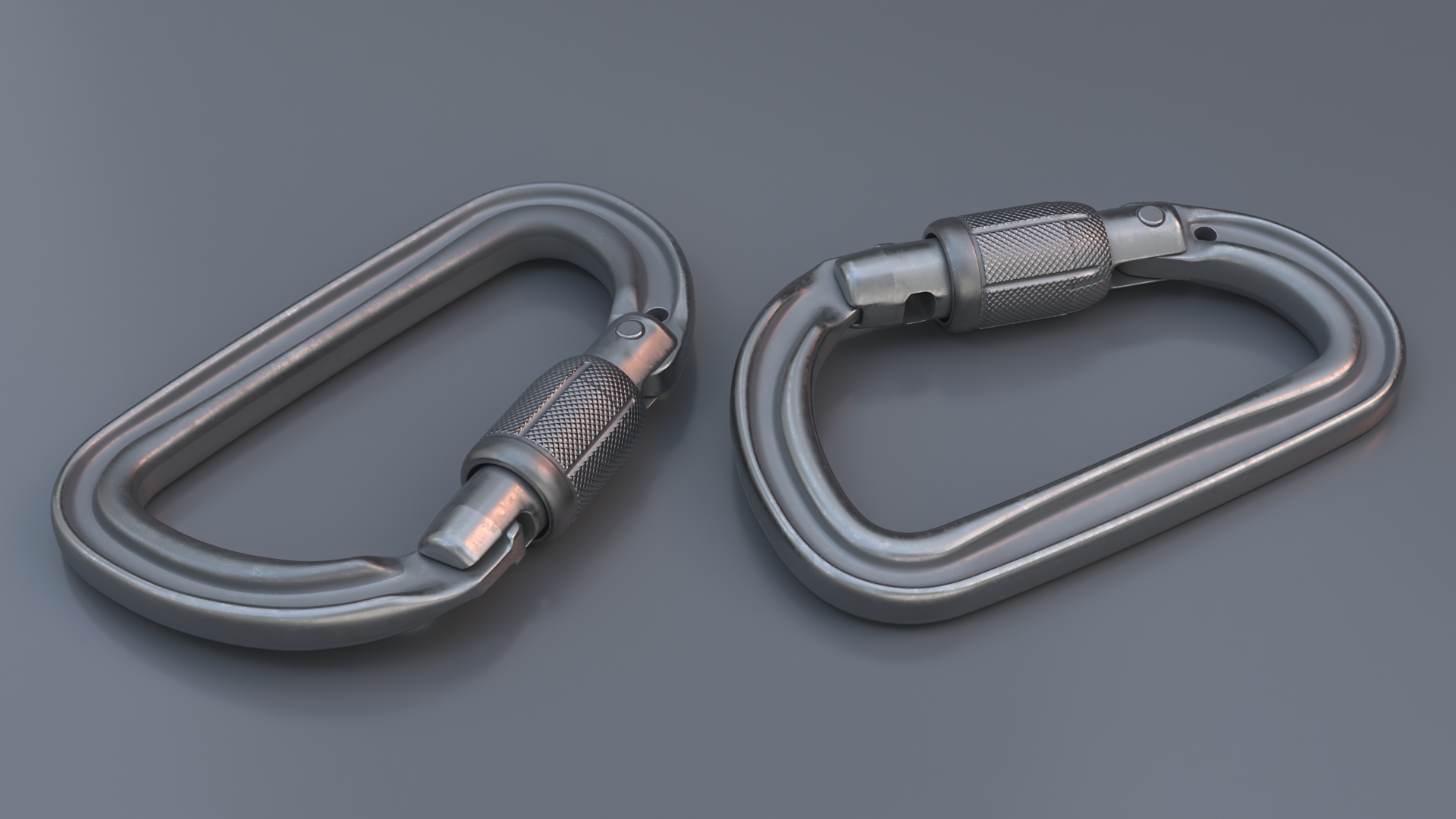 Unpainted Carabiner 3D model