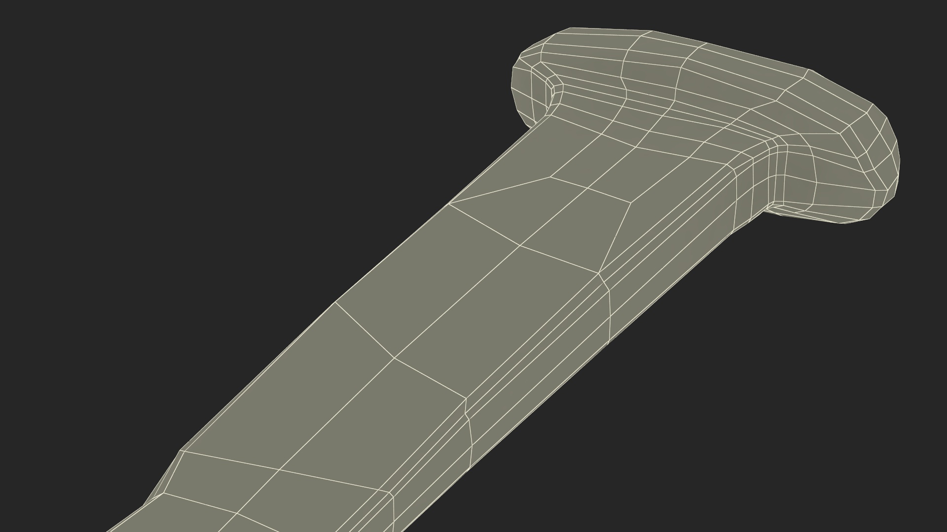 3D model Rusty Iron Nail