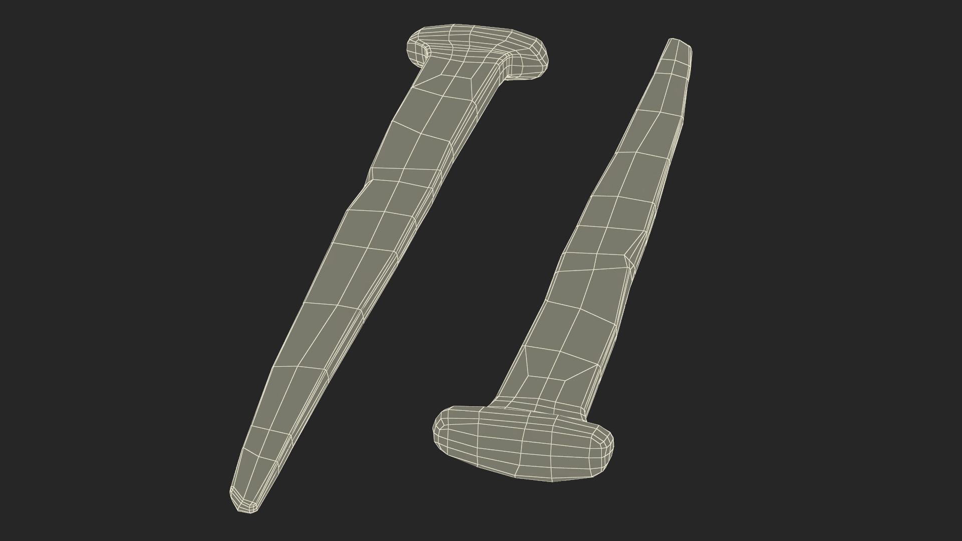 3D model Rusty Iron Nail