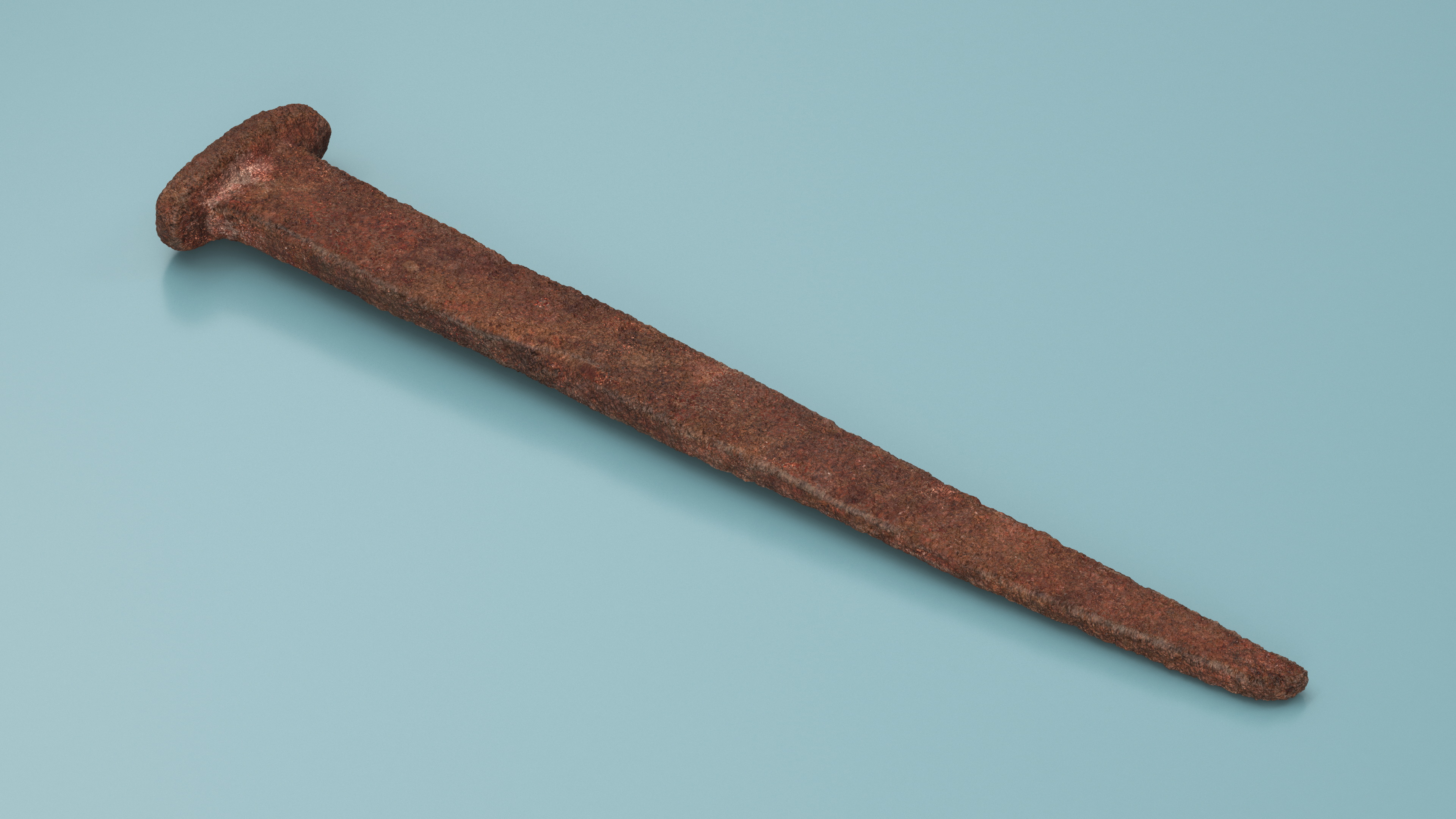 3D model Rusty Iron Nail