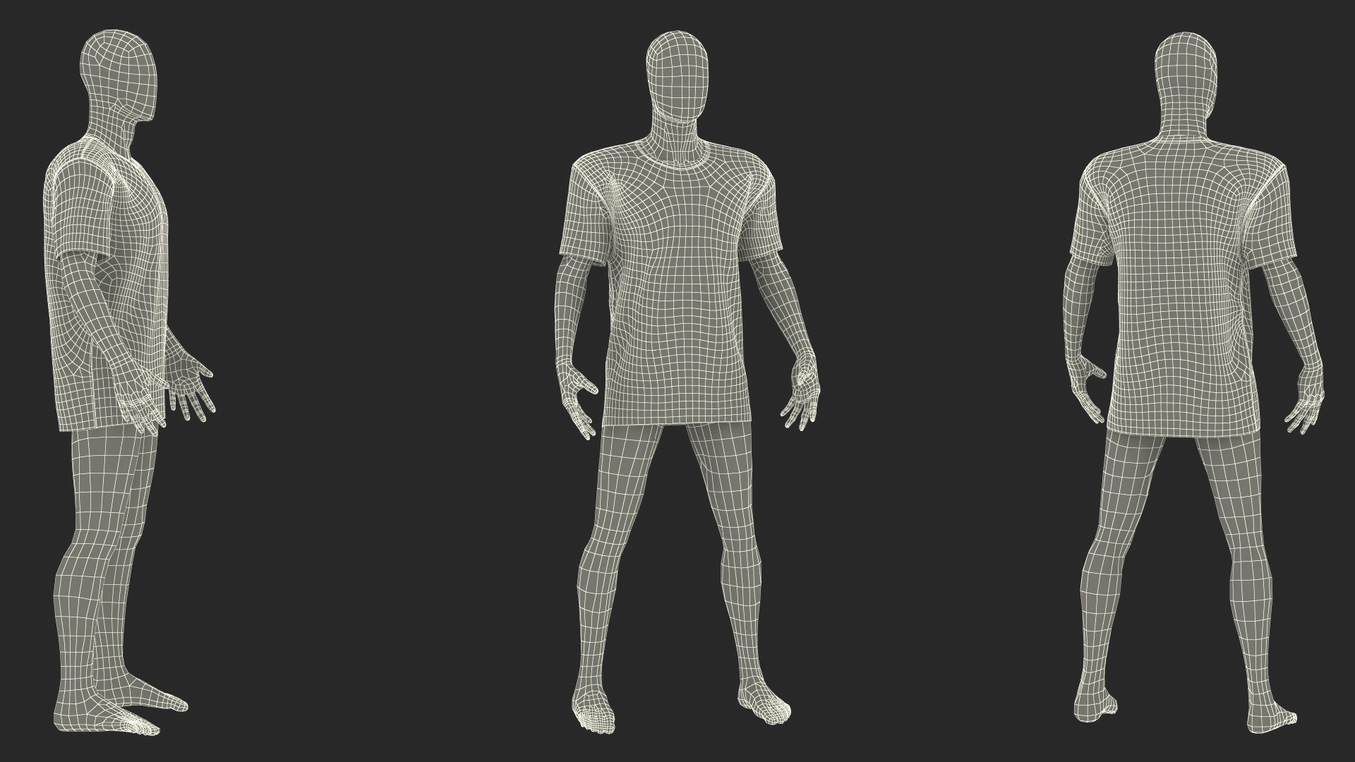 3D Shirt Off White on Mannequin model