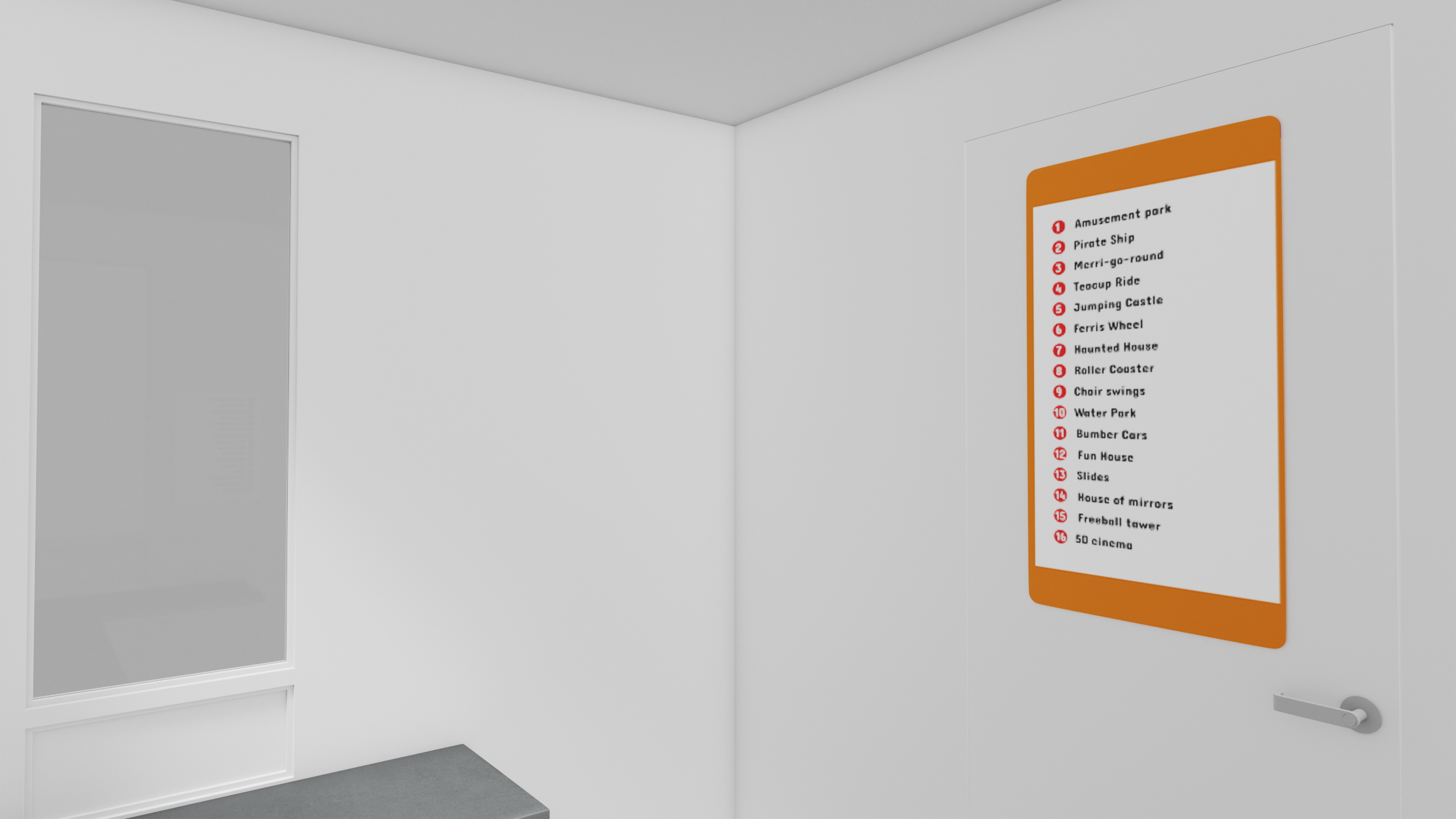 Modern Ticket Booth 3D model