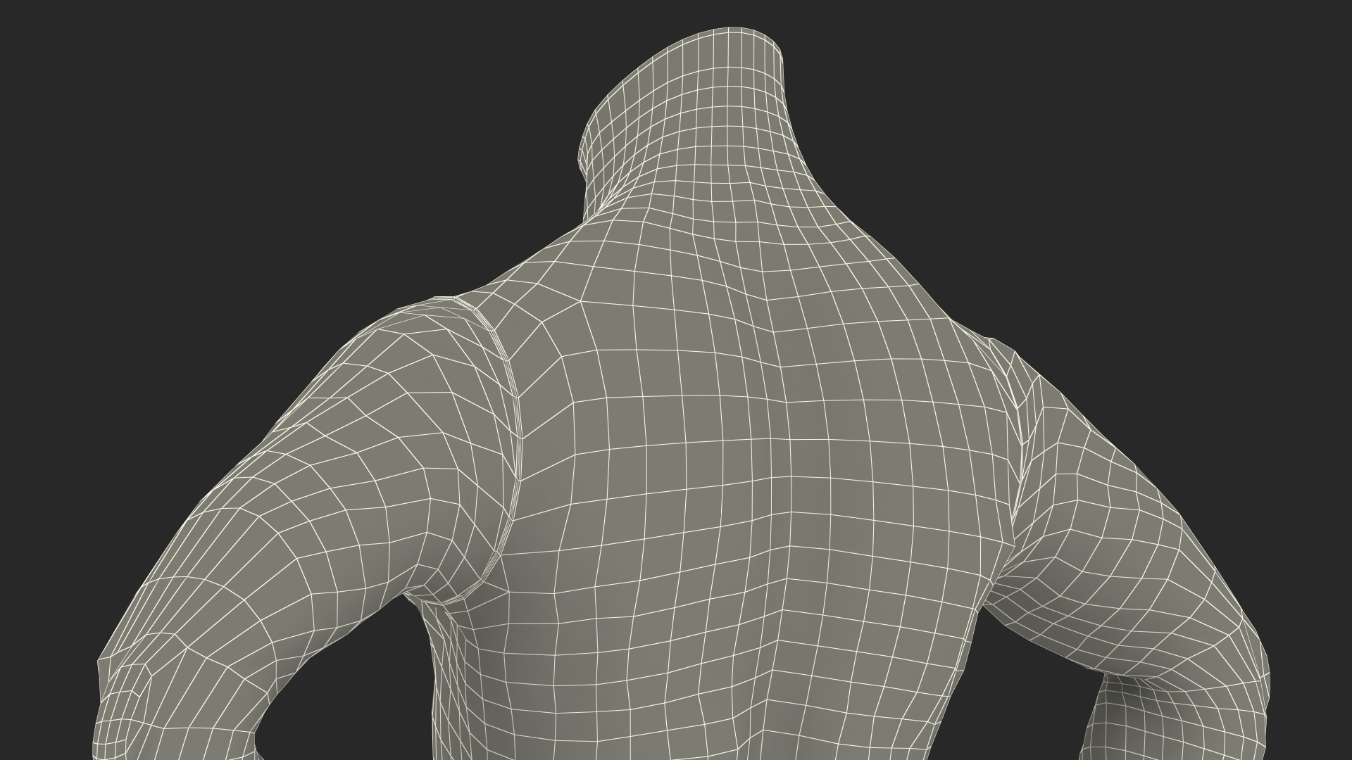 Black Man Sports Mannequin Torso 3D