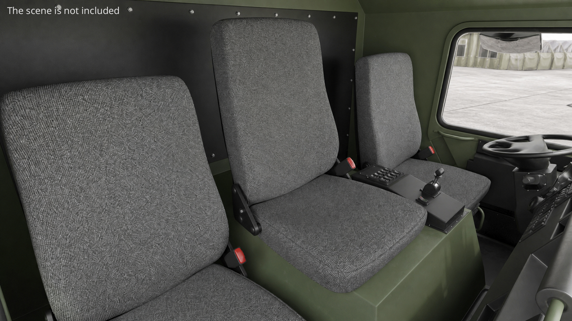 Military Truck with MIM-104 Patriot SAM Rigged, view 5