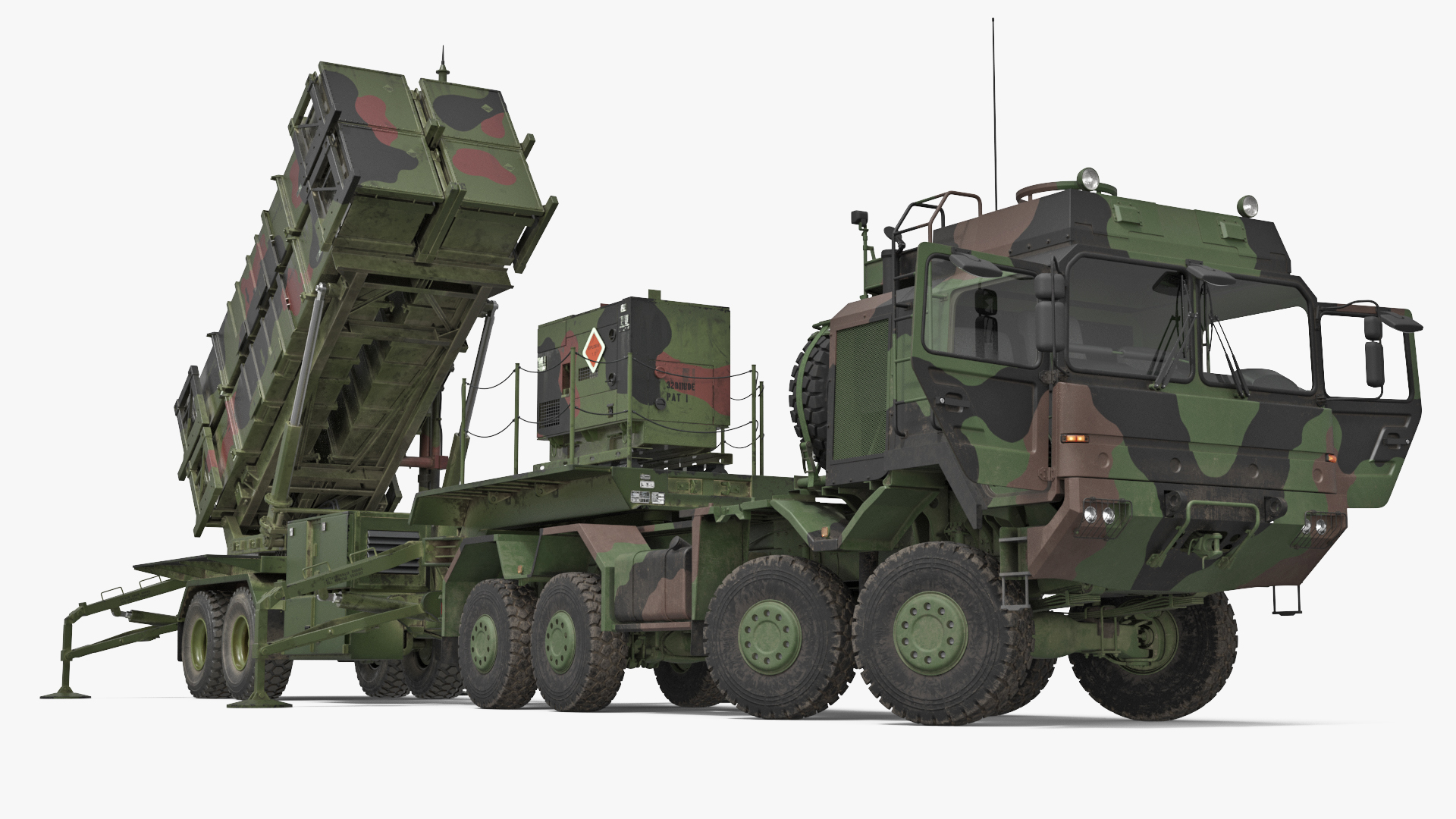 Military Truck with MIM-104 Patriot SAM Rigged