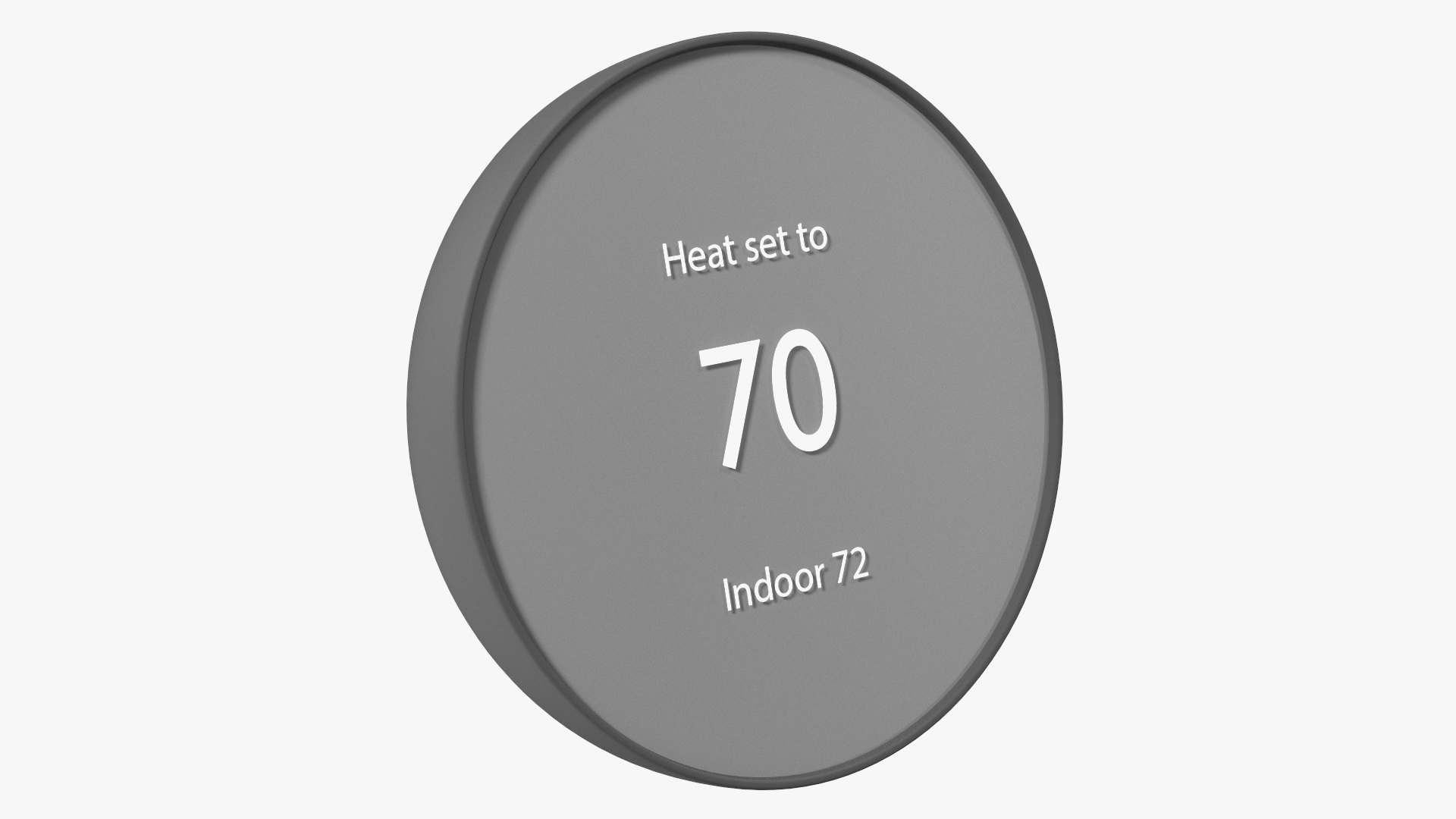 3D Wall Thermostat Google Nest Black model