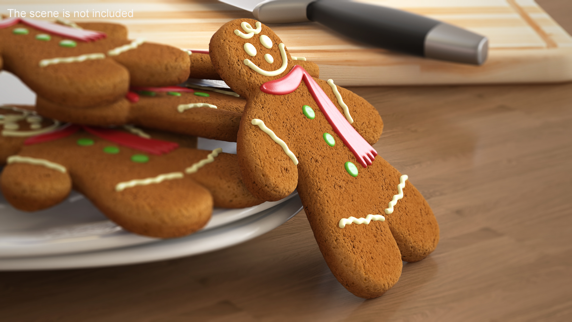 Gingerbread Men Cookie 3D