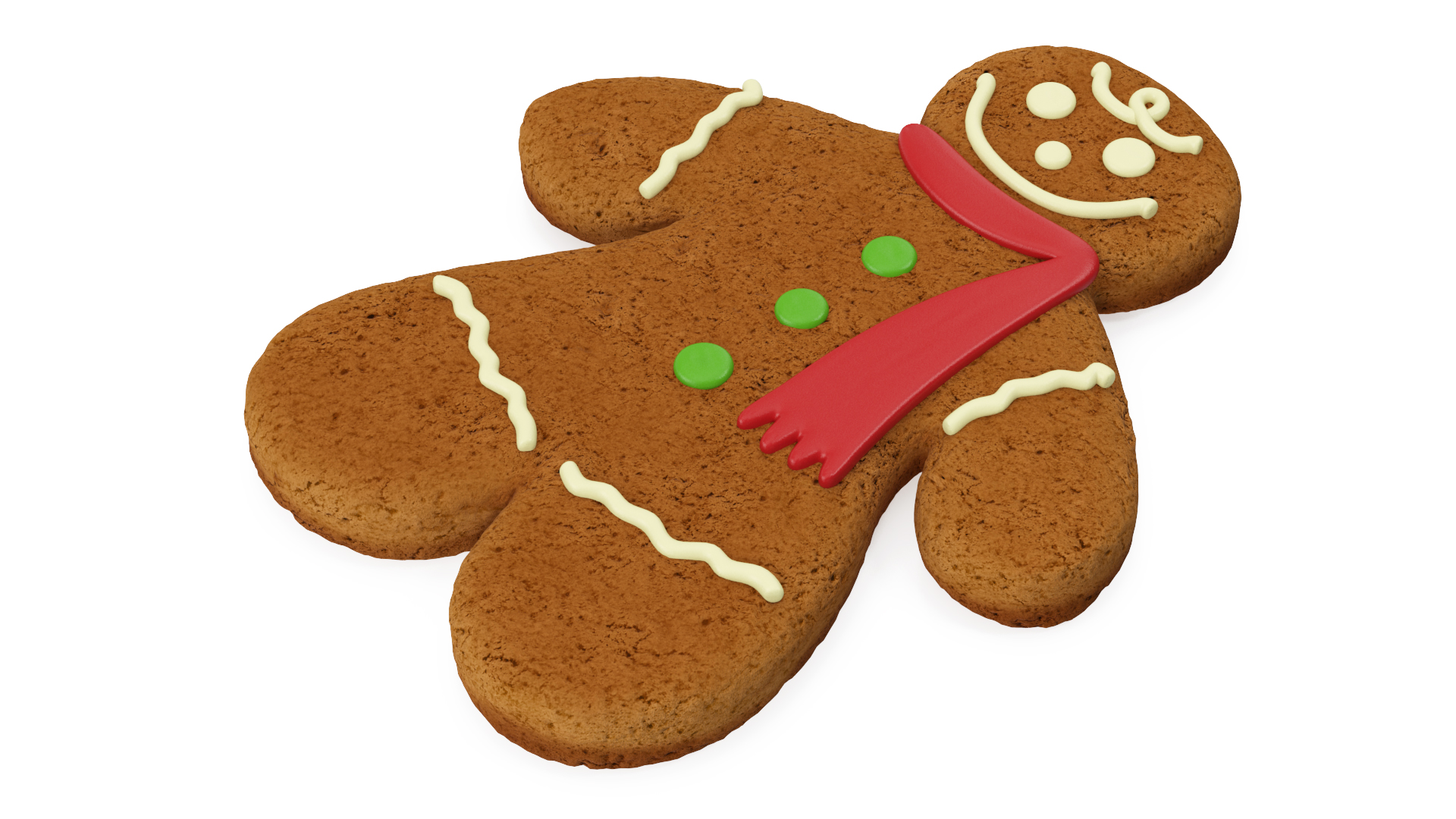 Gingerbread Men Cookie 3D