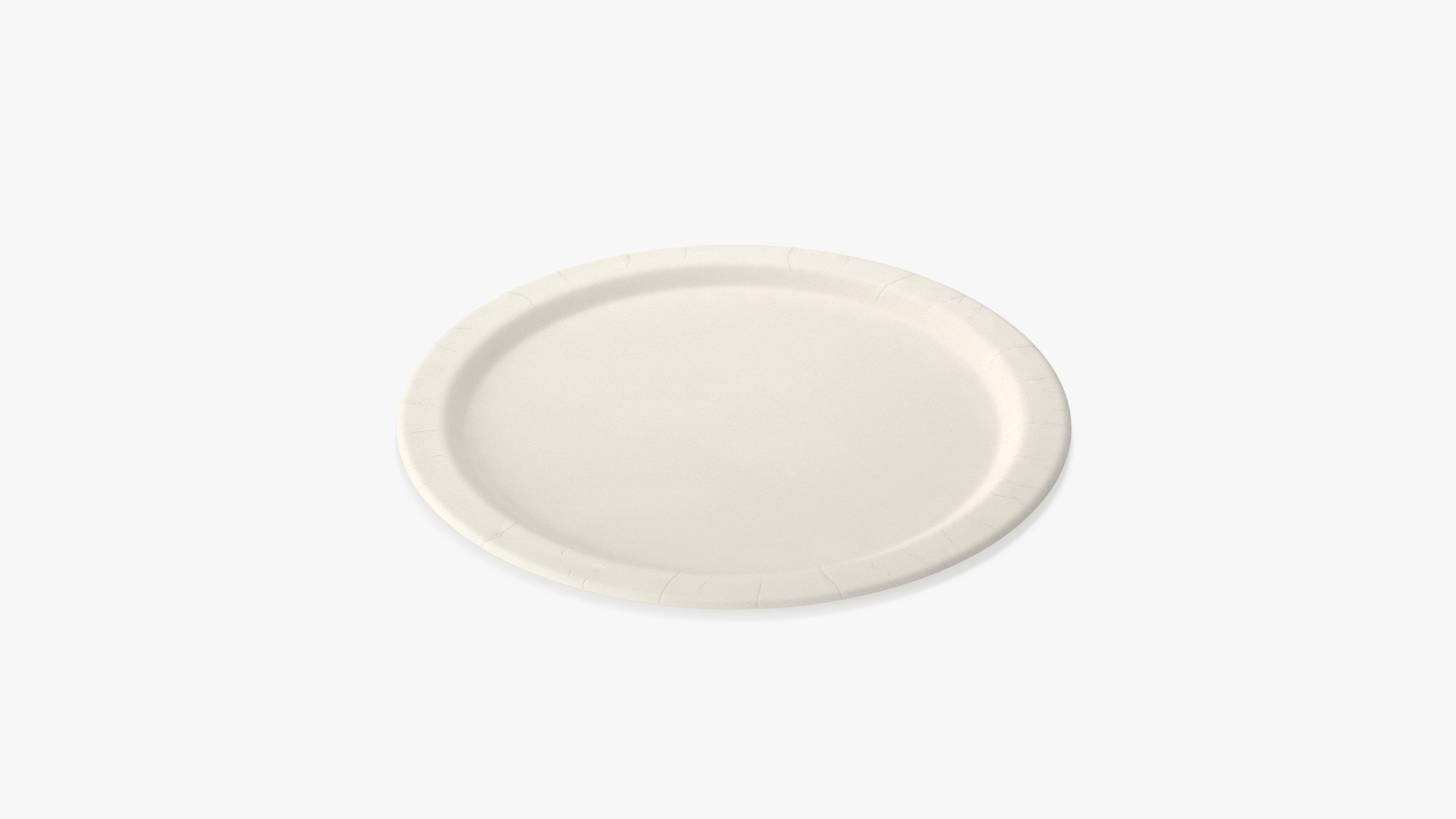 Disposable Paper Plate 3D