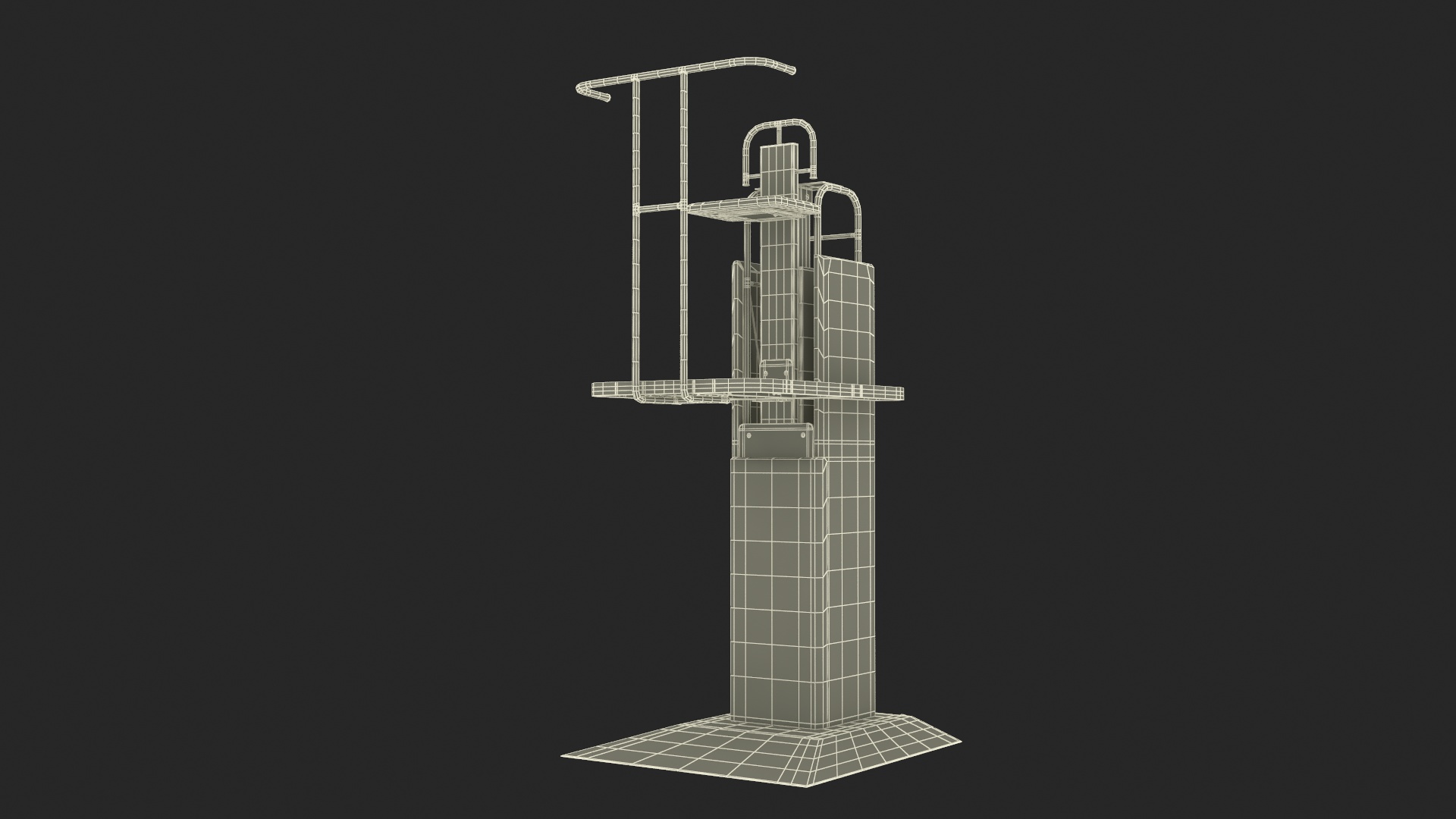 3D Volleyball Umpire Chair Blue model
