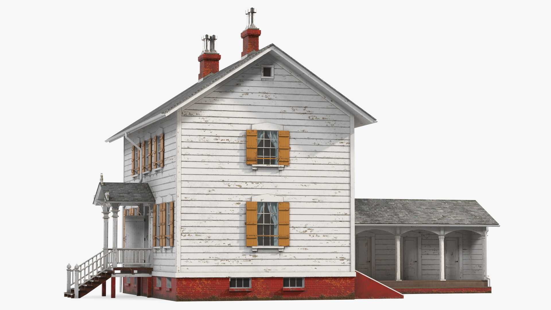 3D Old Wooden House