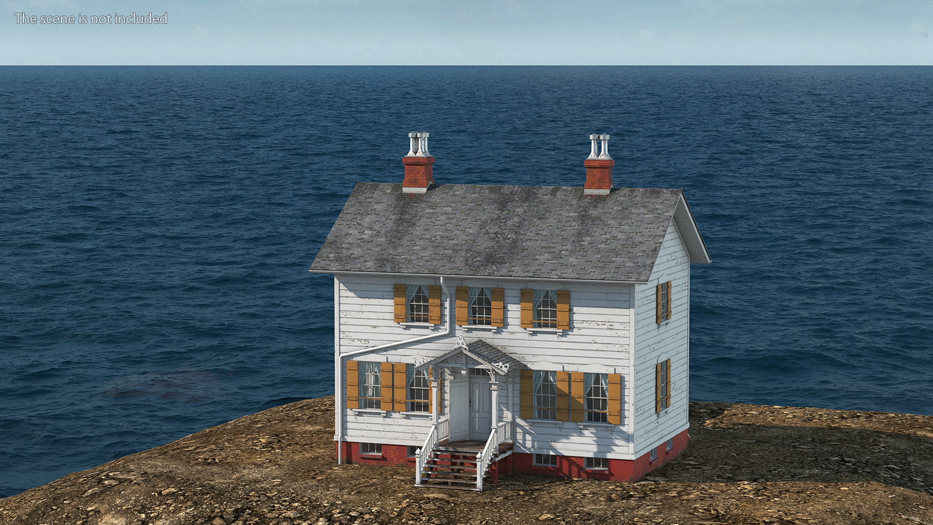3D Old Wooden House