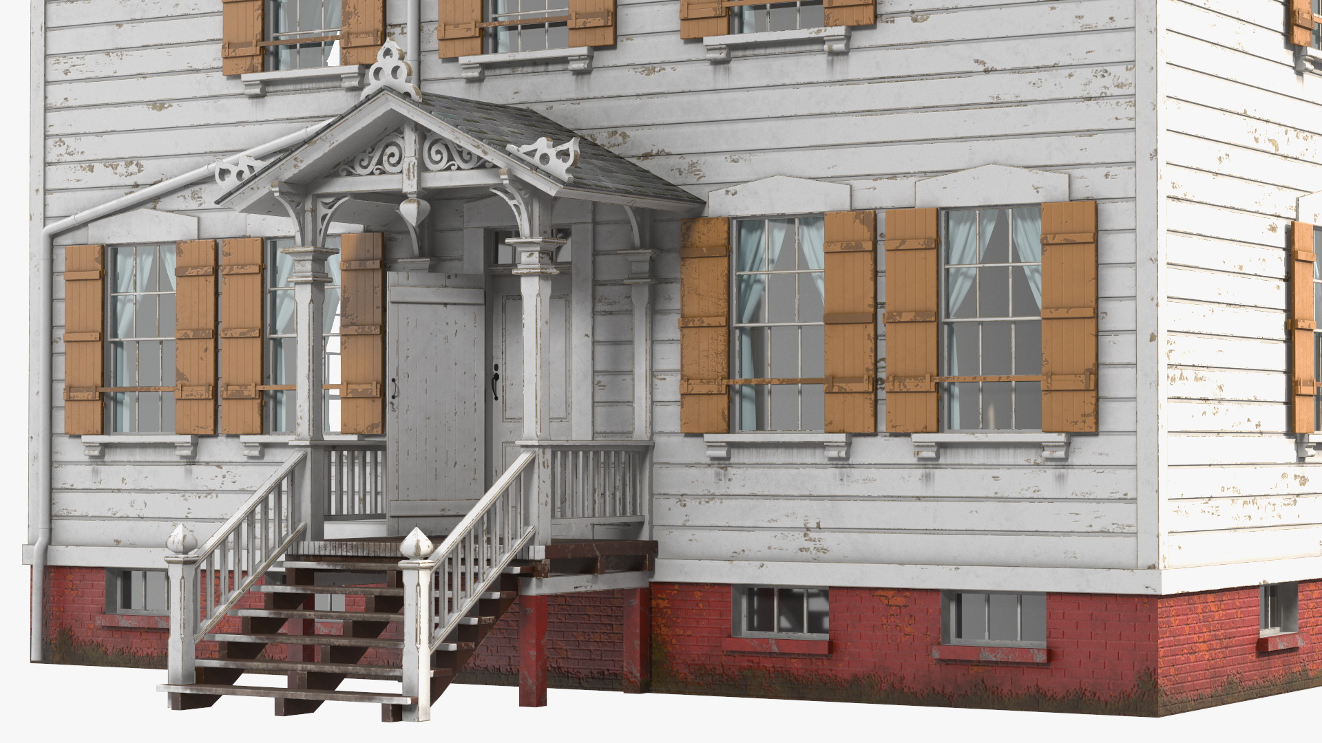 3D Old Wooden House