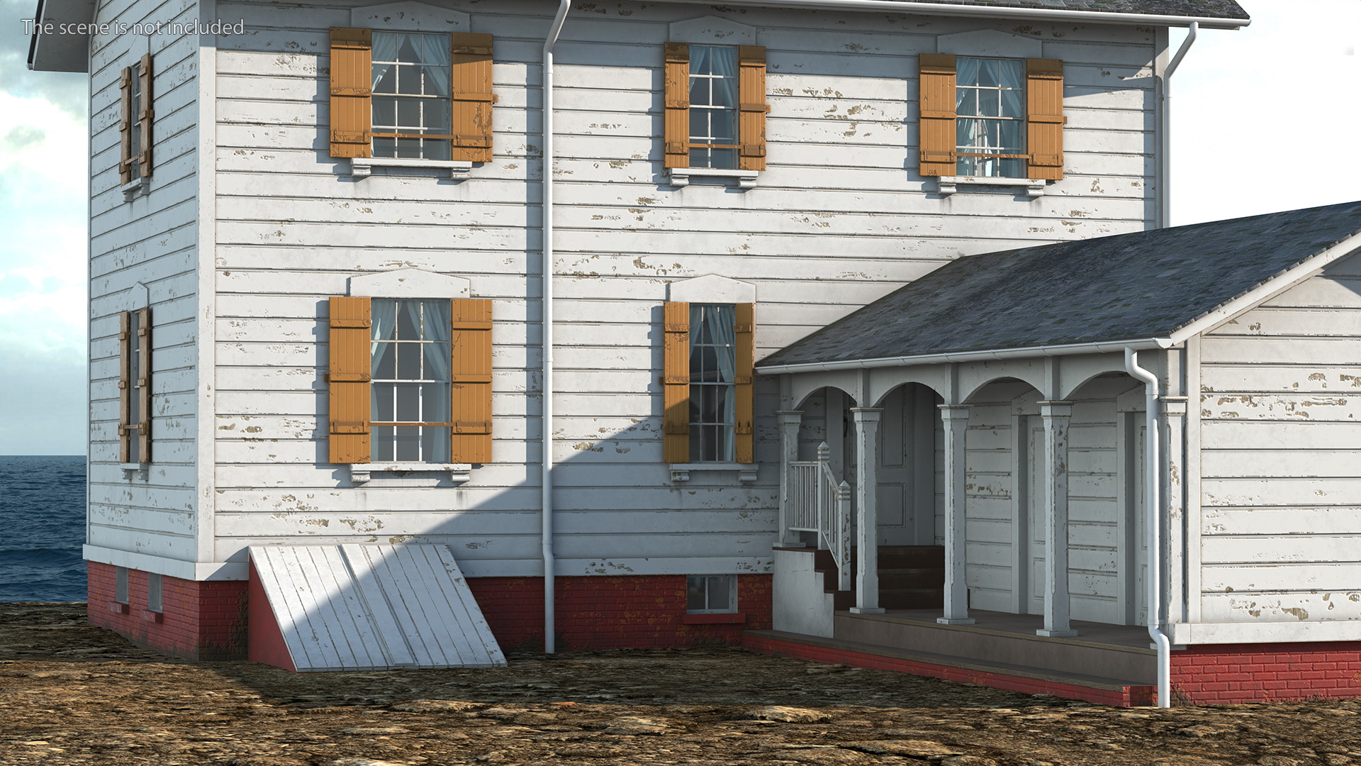 3D Old Wooden House