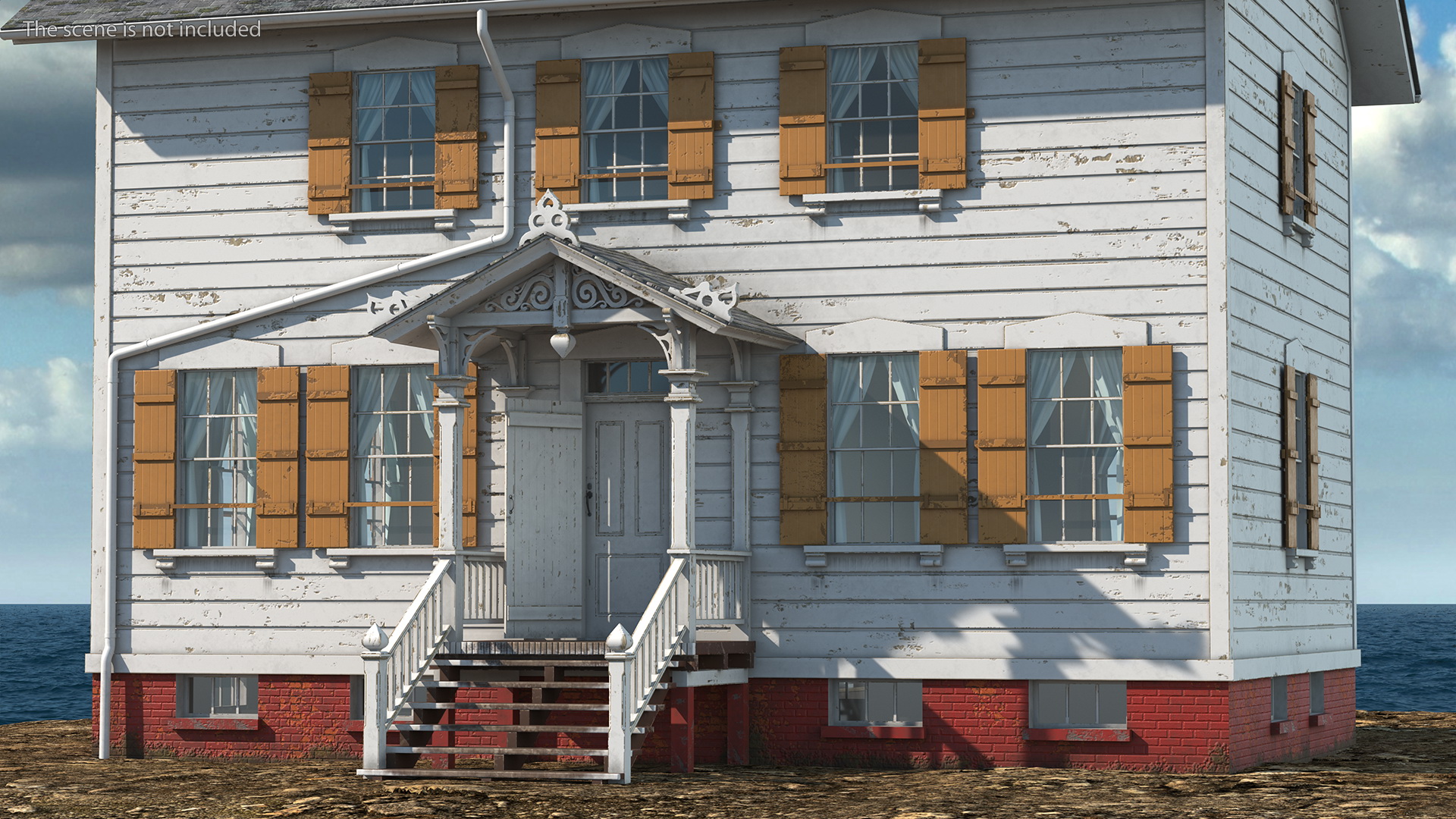 3D Old Wooden House