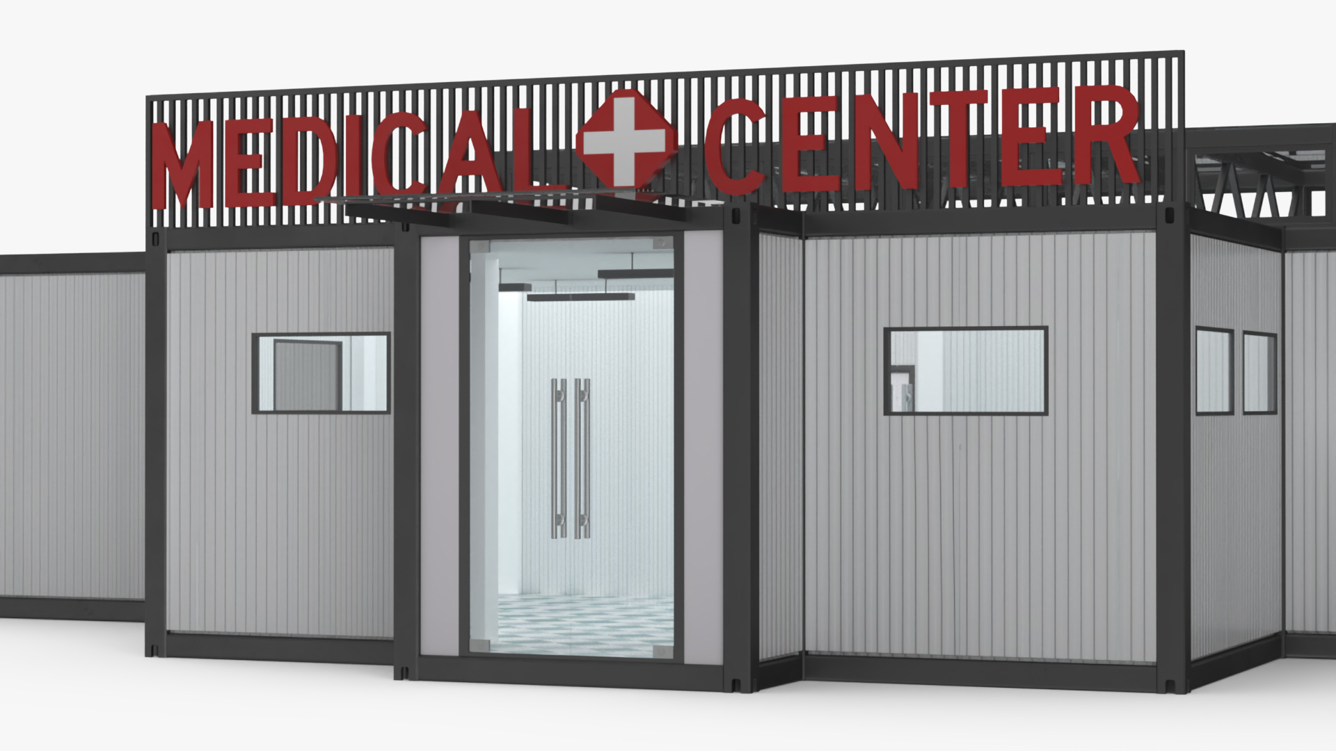 Portable Hospital Container Clinic 3D model