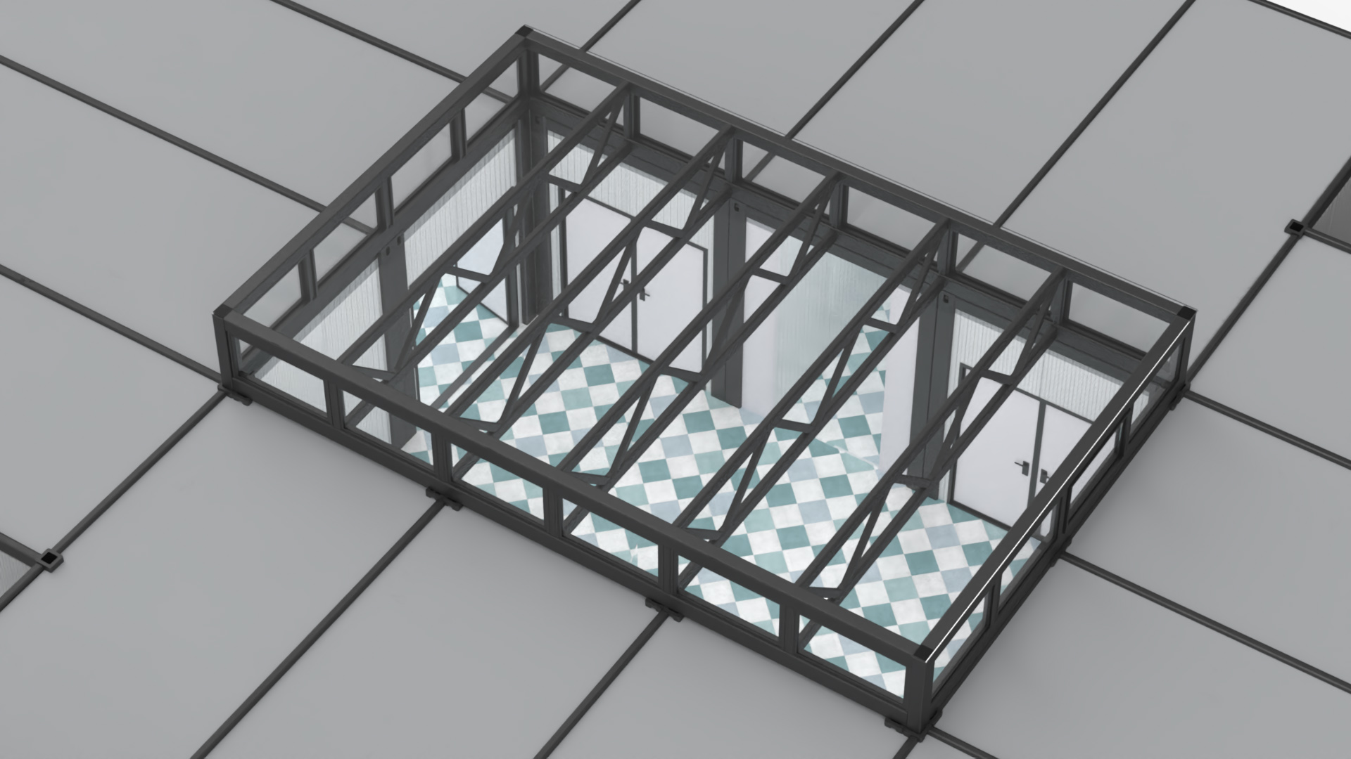 Portable Hospital Container Clinic 3D model