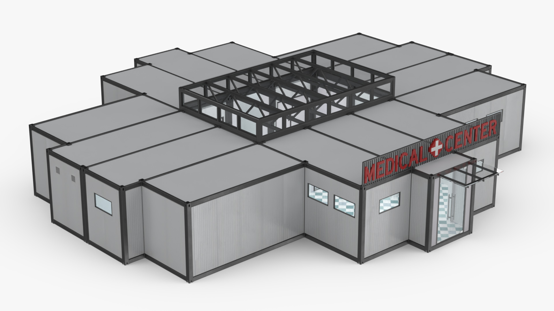 Portable Hospital Container Clinic 3D model