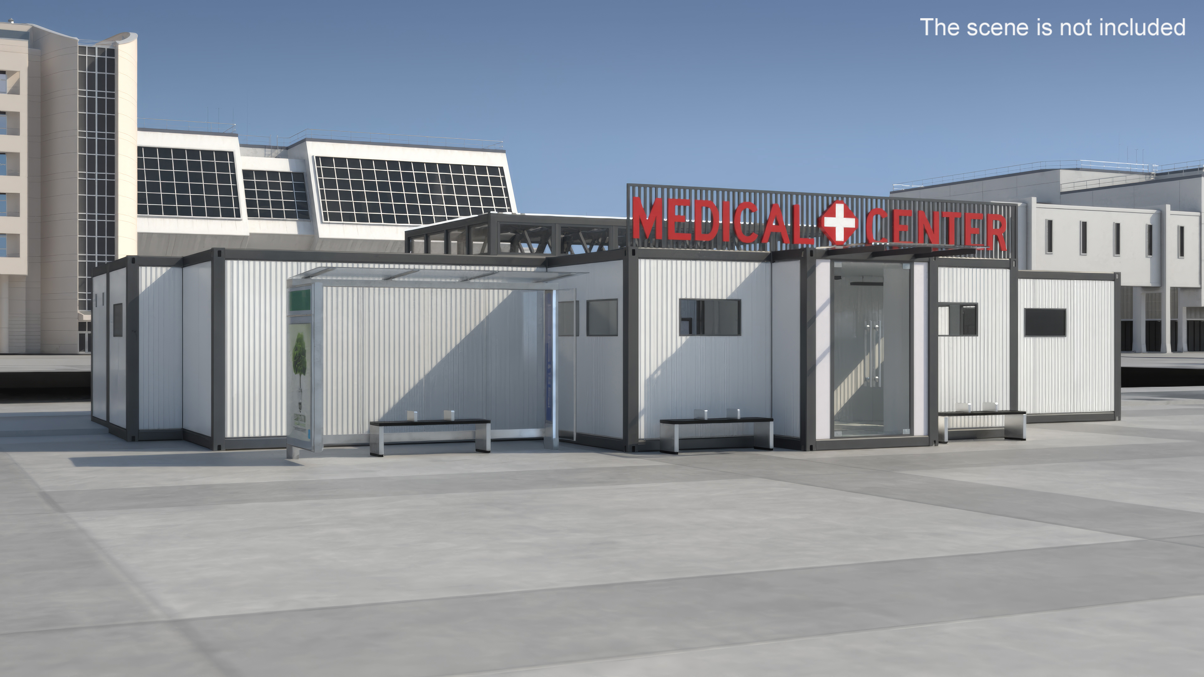 Portable Hospital Container Clinic 3D model