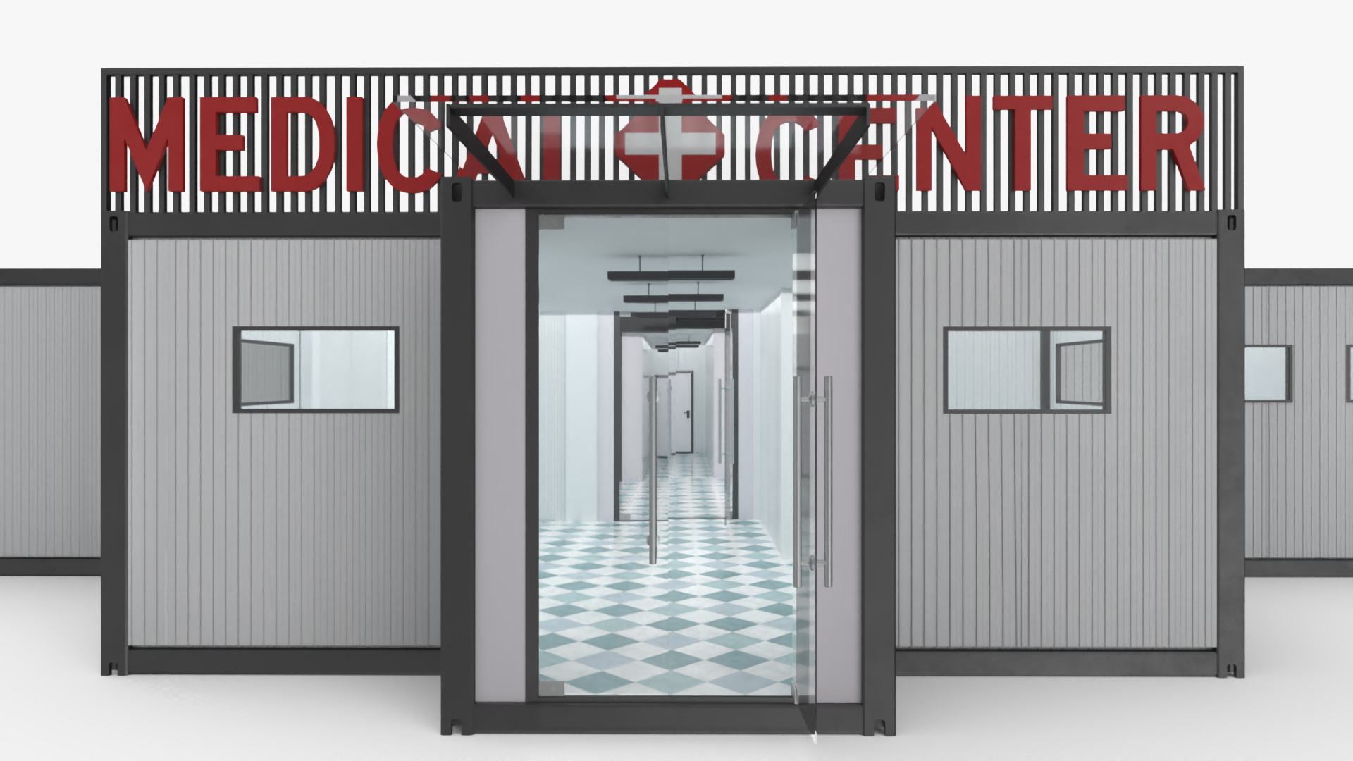 Portable Hospital Container Clinic 3D model