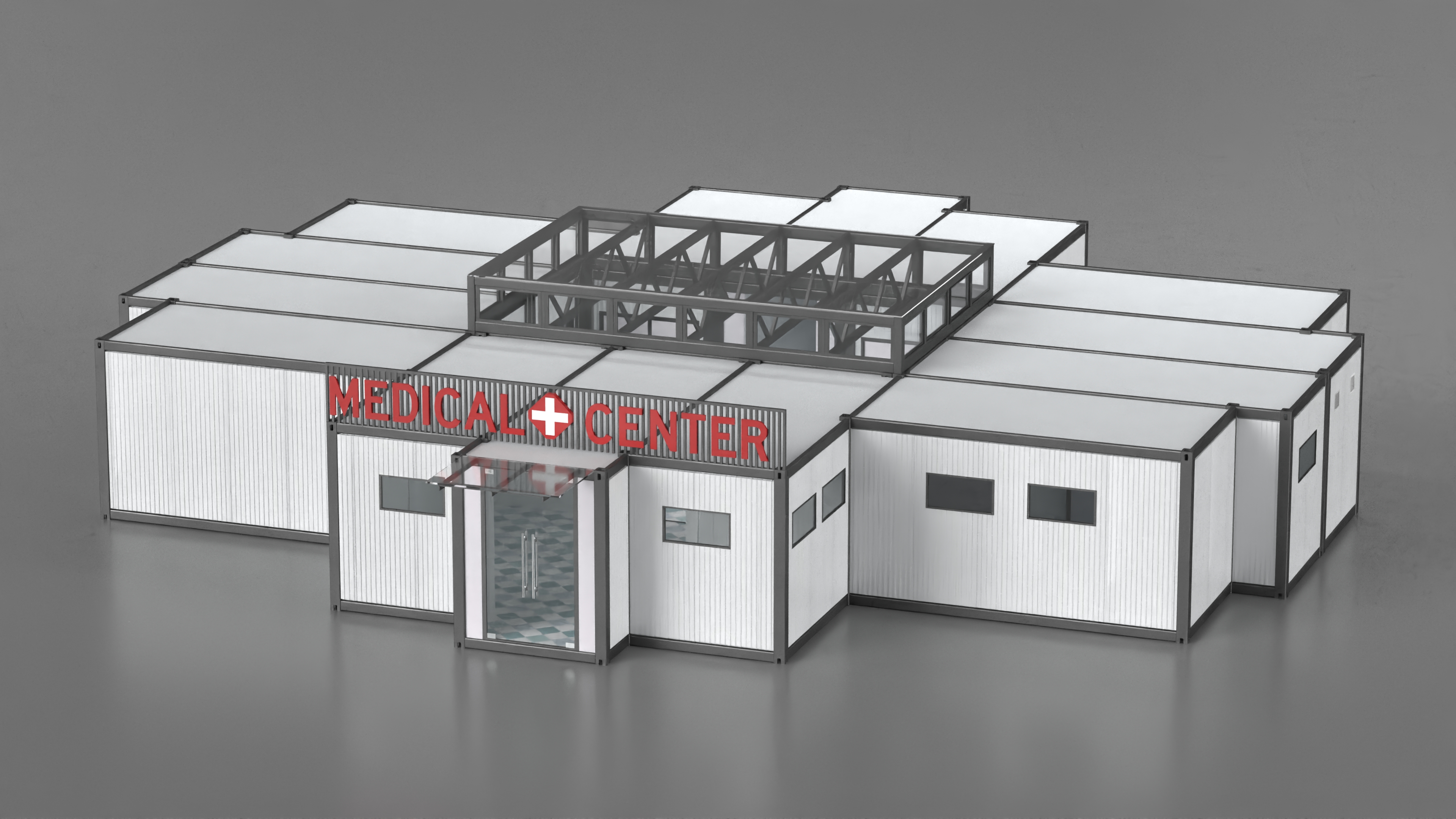 Portable Hospital Container Clinic 3D model