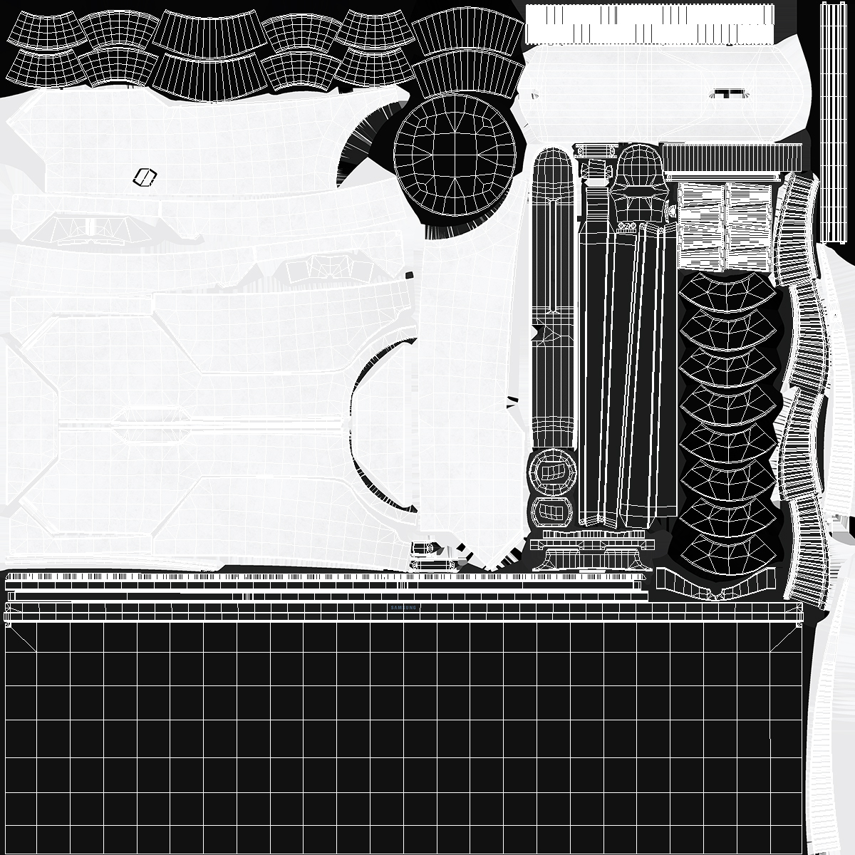 Samsung Odyssey G9 Ultrawide Gaming Monitor OFF Rigged 3D model