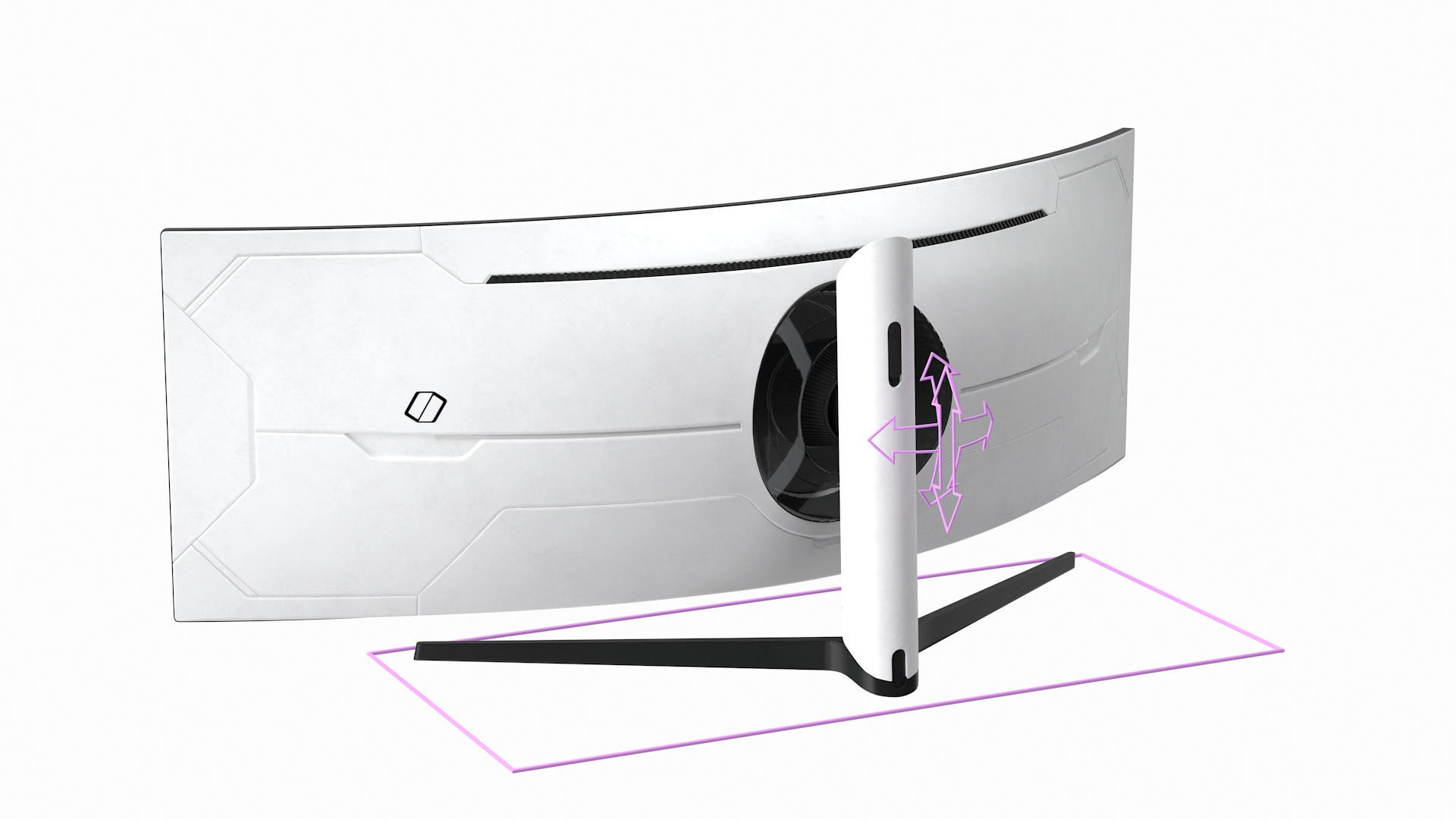 Samsung Odyssey G9 Ultrawide Gaming Monitor OFF Rigged 3D model